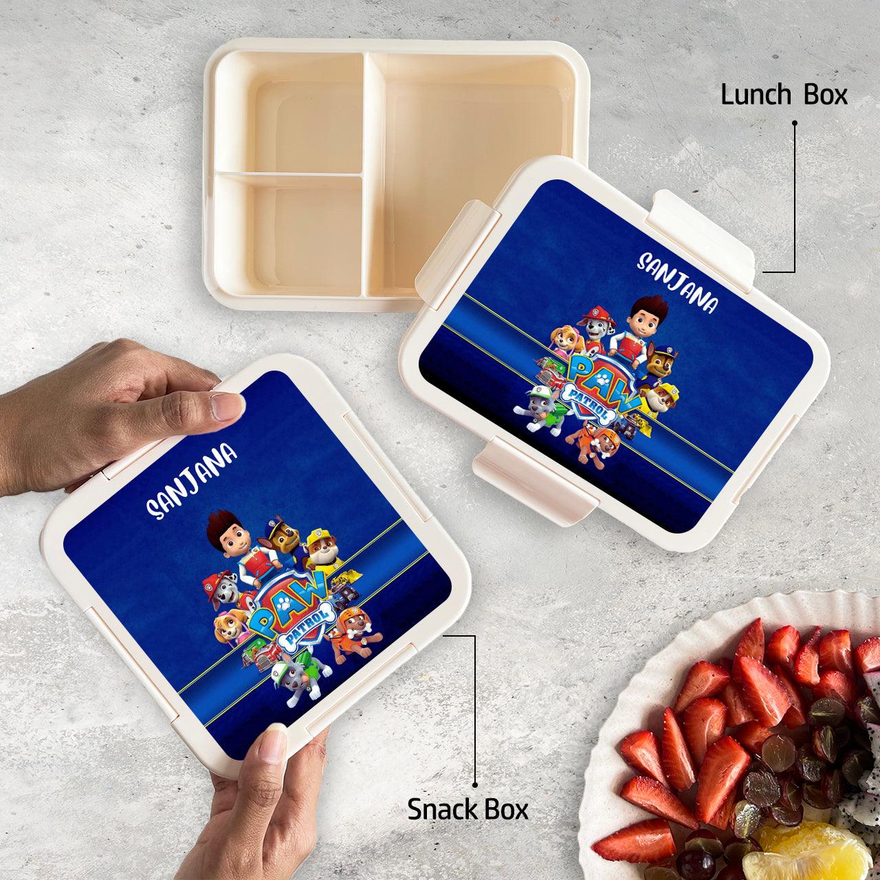 Custom Snack Box & Lunch Box for kids - Paw Patrol Theme