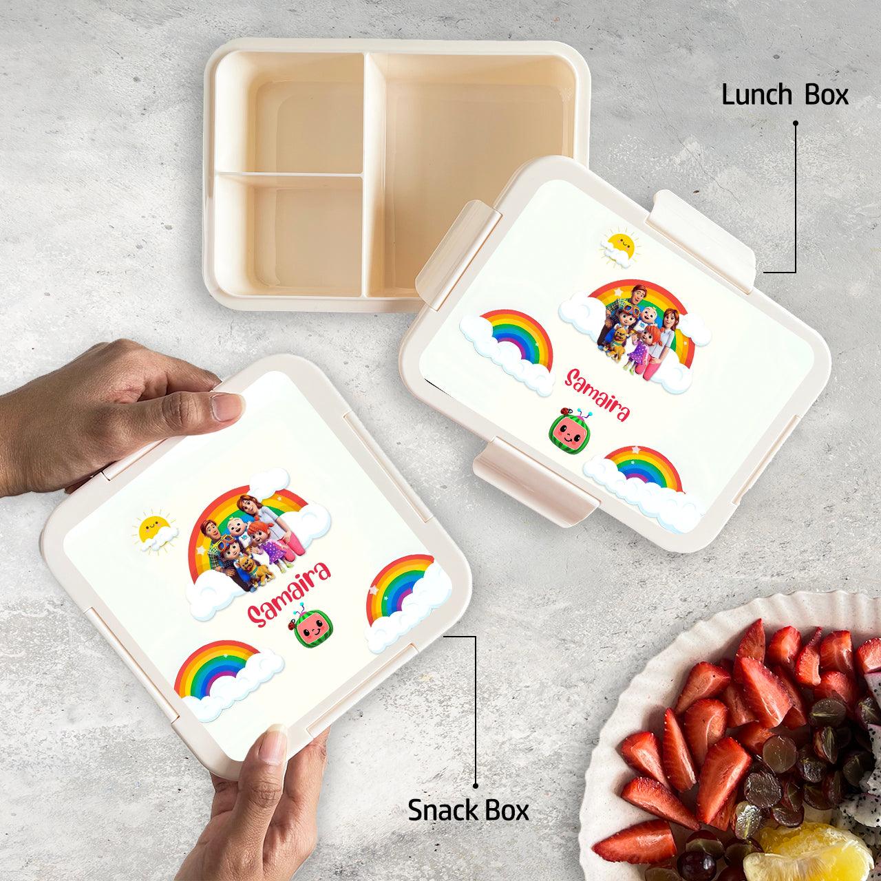 Custom Snack Box & Lunch Box for kids - Cocomelon Design