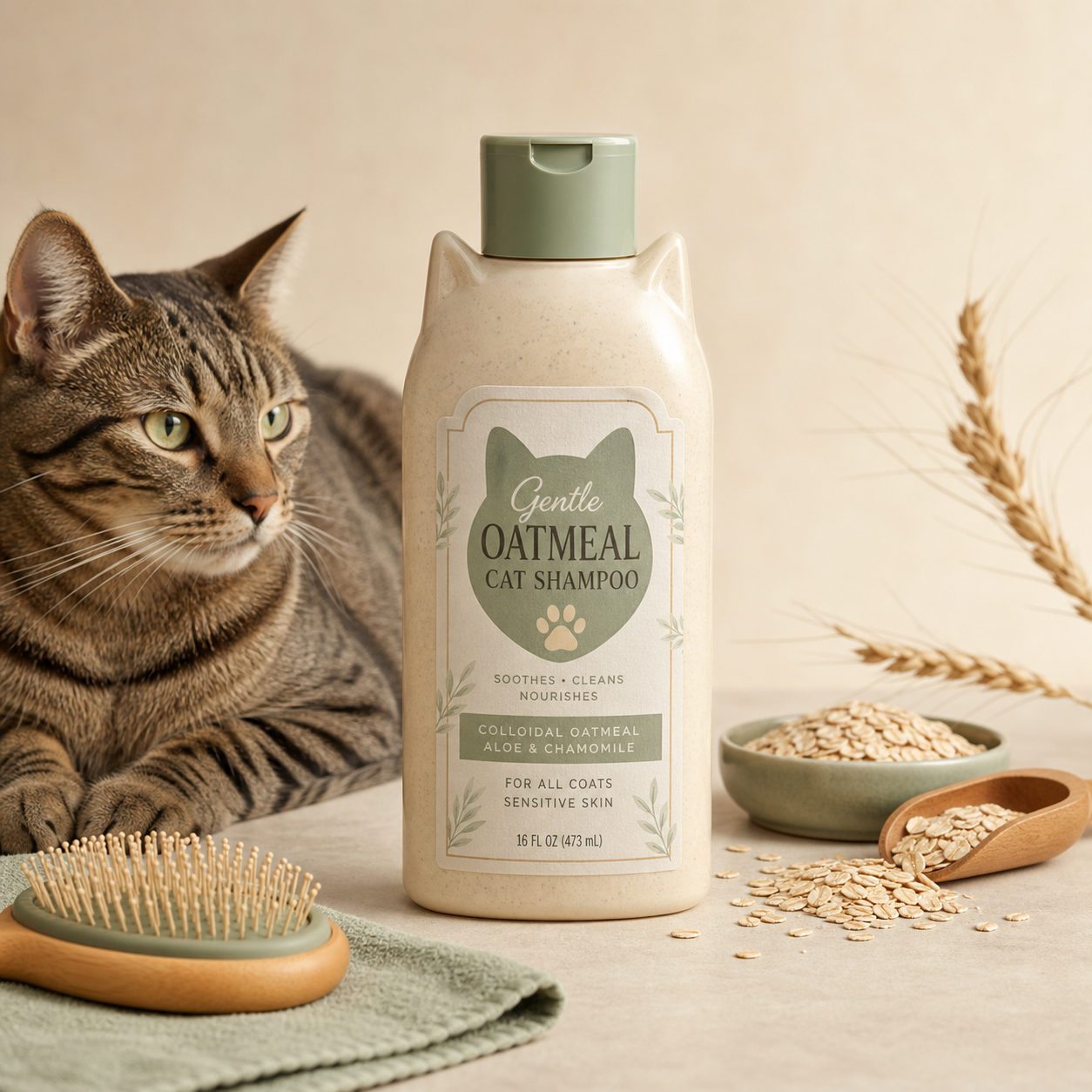 Gentle Oatmeal Cat Shampoo