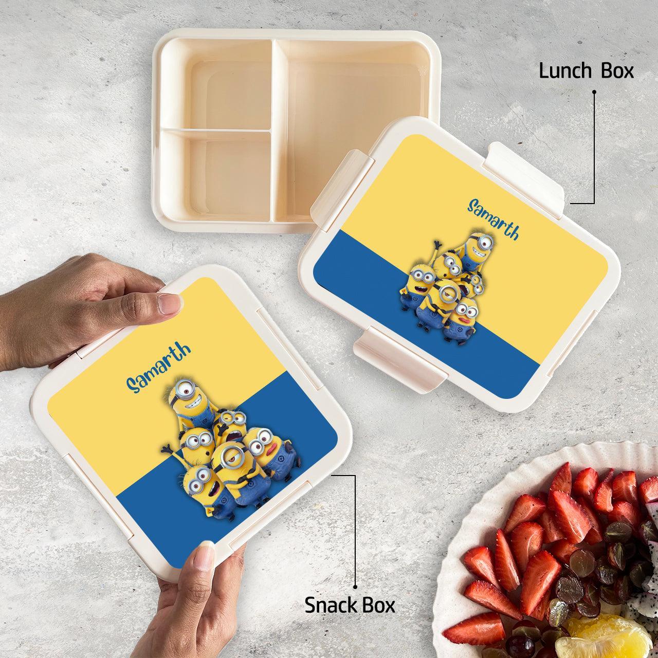 Custom Snack Box & Lunch Box for kids - Minion Design