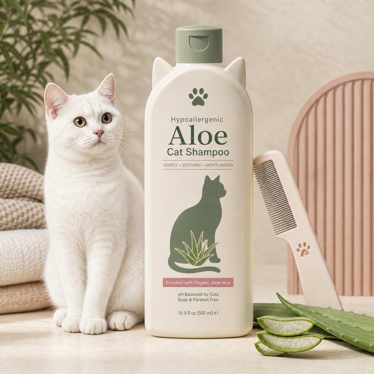 Hypoallergenic Aloe Cat Shampoo
