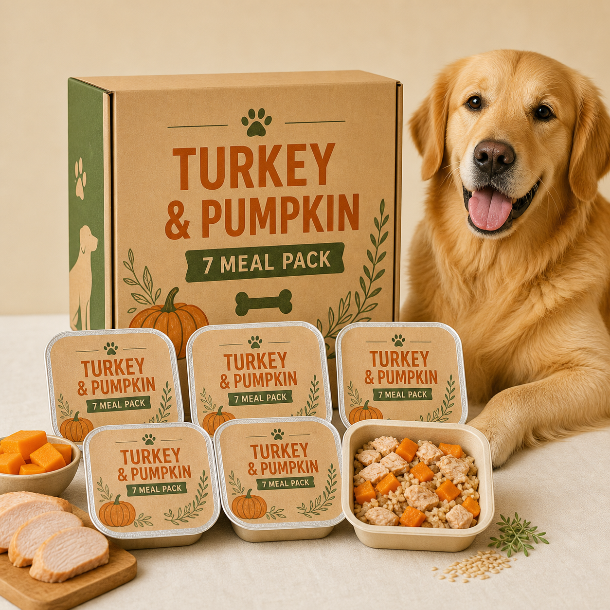 Turkey & Pumpkin