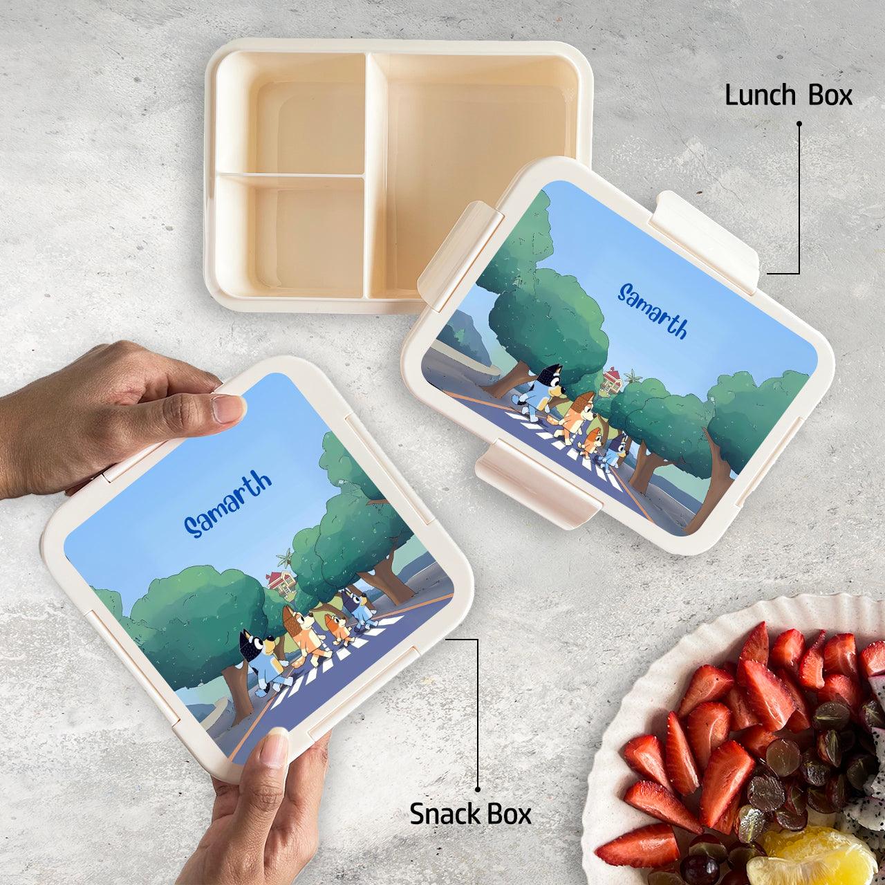 Custom Snack Box & Lunch Box for kids - Bluey Design