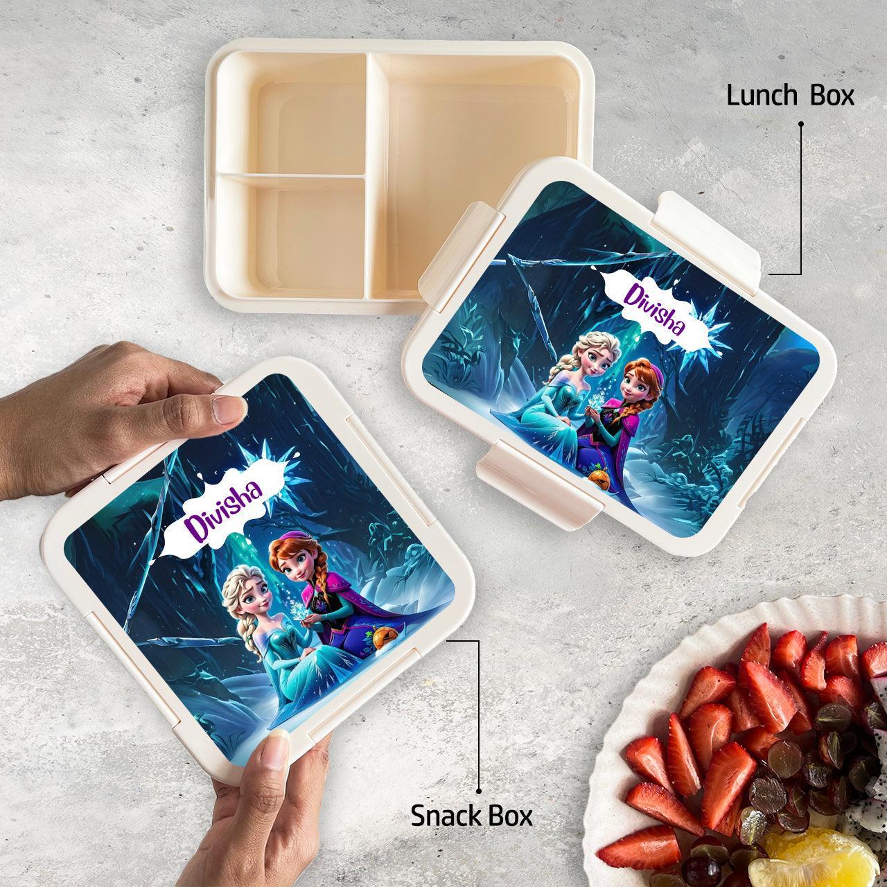 Custom Snack Box & Lunch Box for kids - Frozen Design