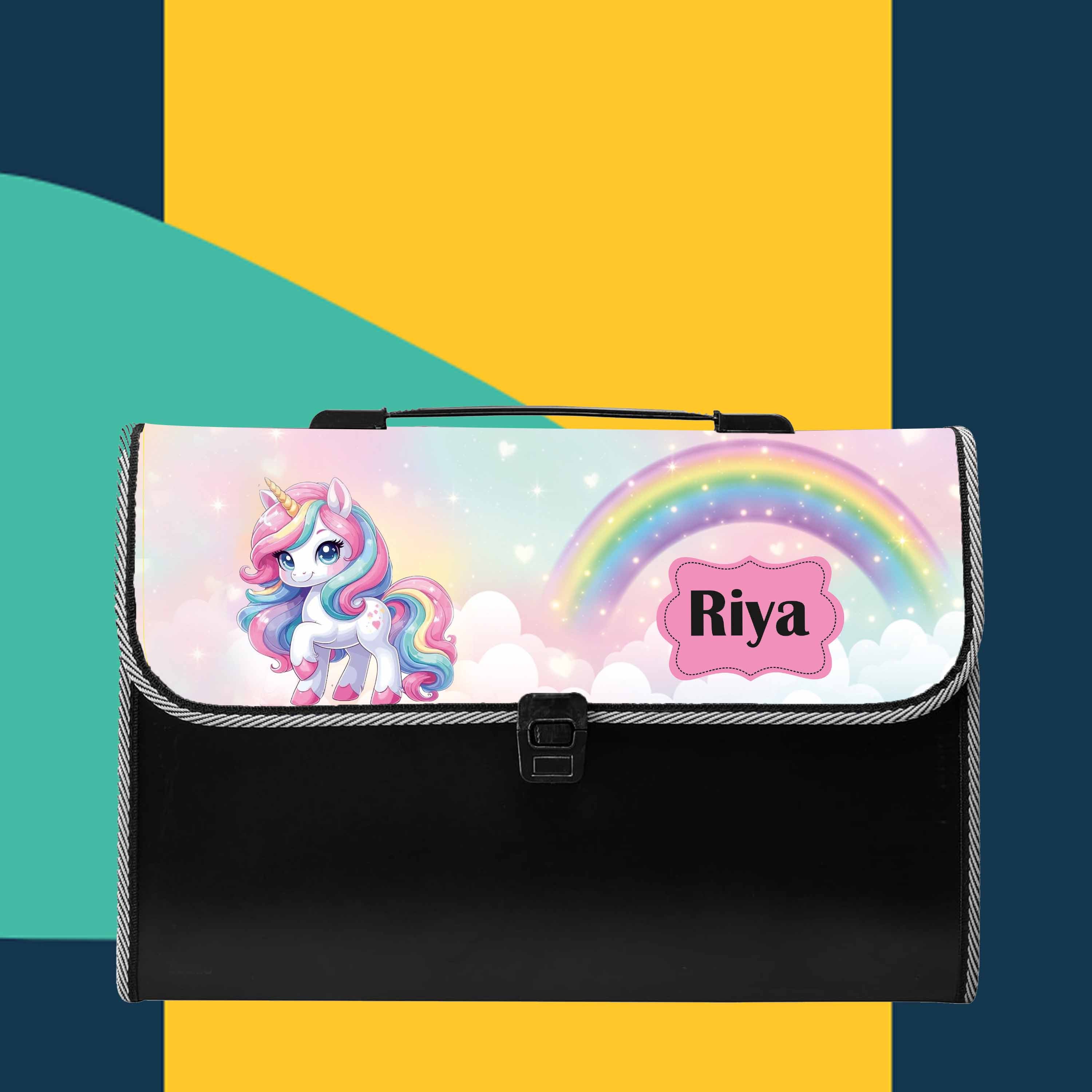 Personalized File Folders  - Unicorn theme