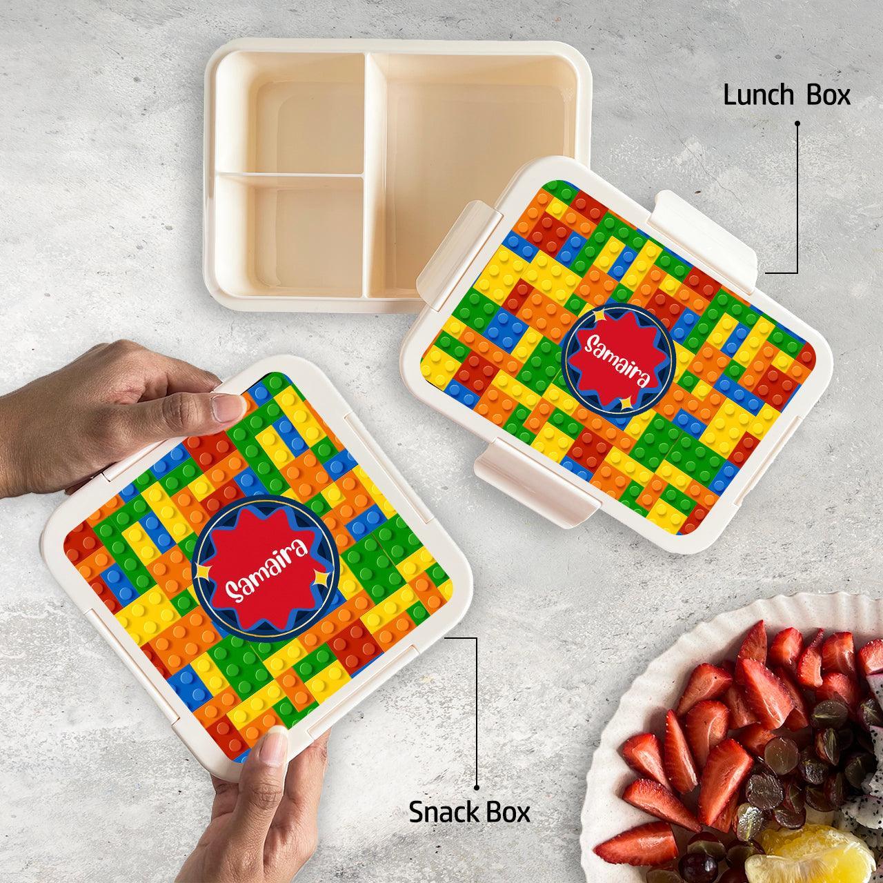 Custom Snack Box & Lunch Box for kids - Lego Design