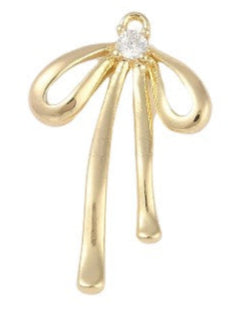 Luxe Bow Crystal Charm