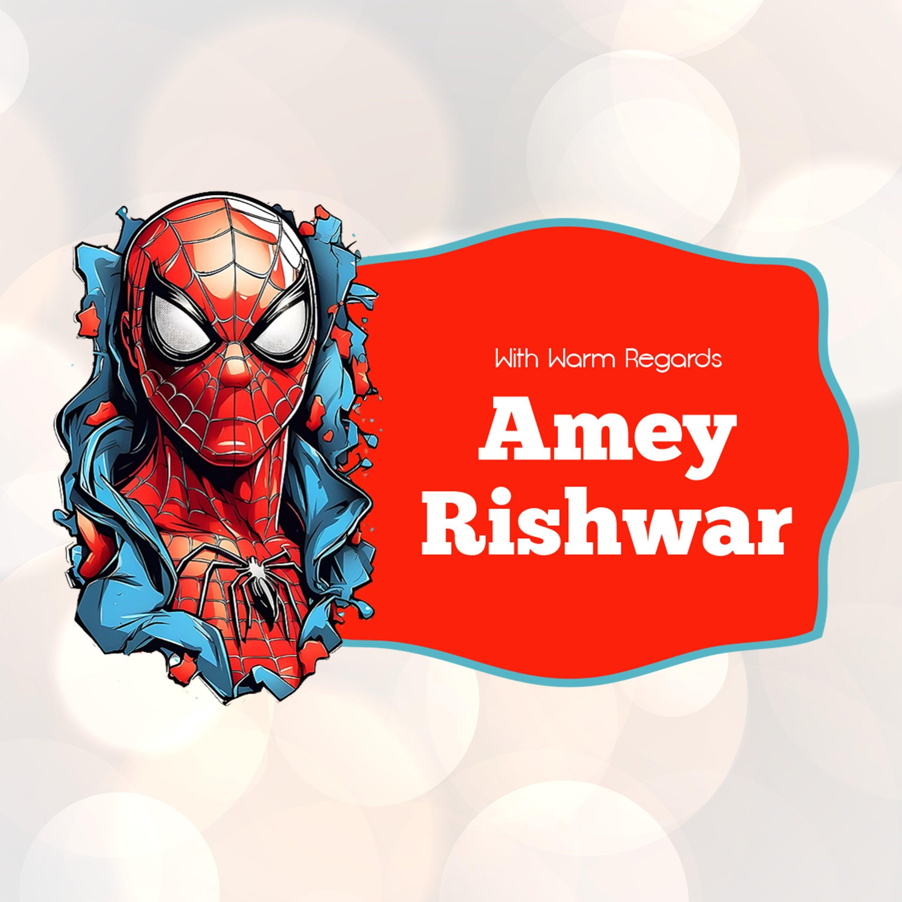 Die-Cut Gift Tags/Gift Labels - Spiderman Design