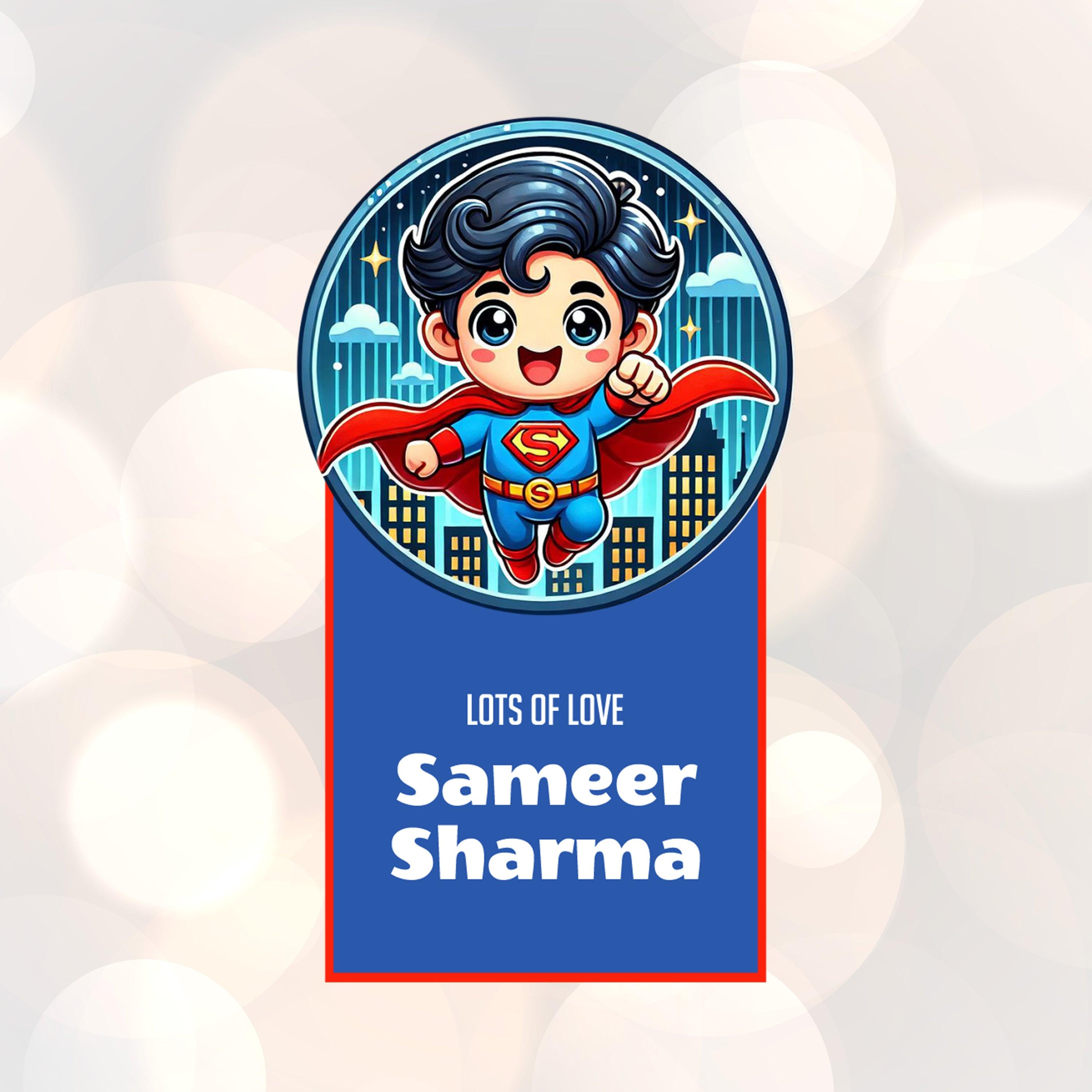 Die-Cut Gift Tags/Gift Labels - Superman Design