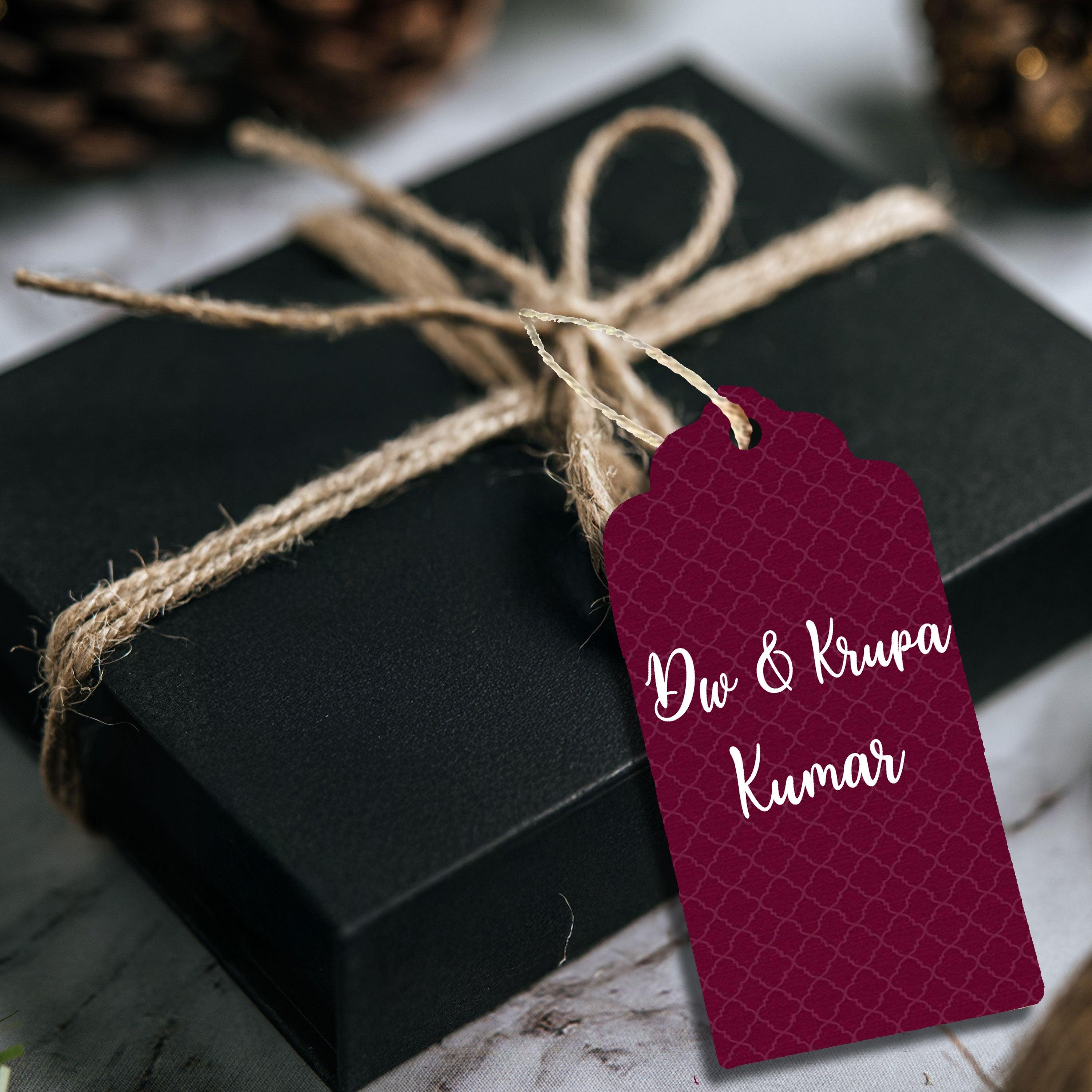 Premium Personalised Gift Tags - Blush Leaves - Set of 15 Chatterbox Labels