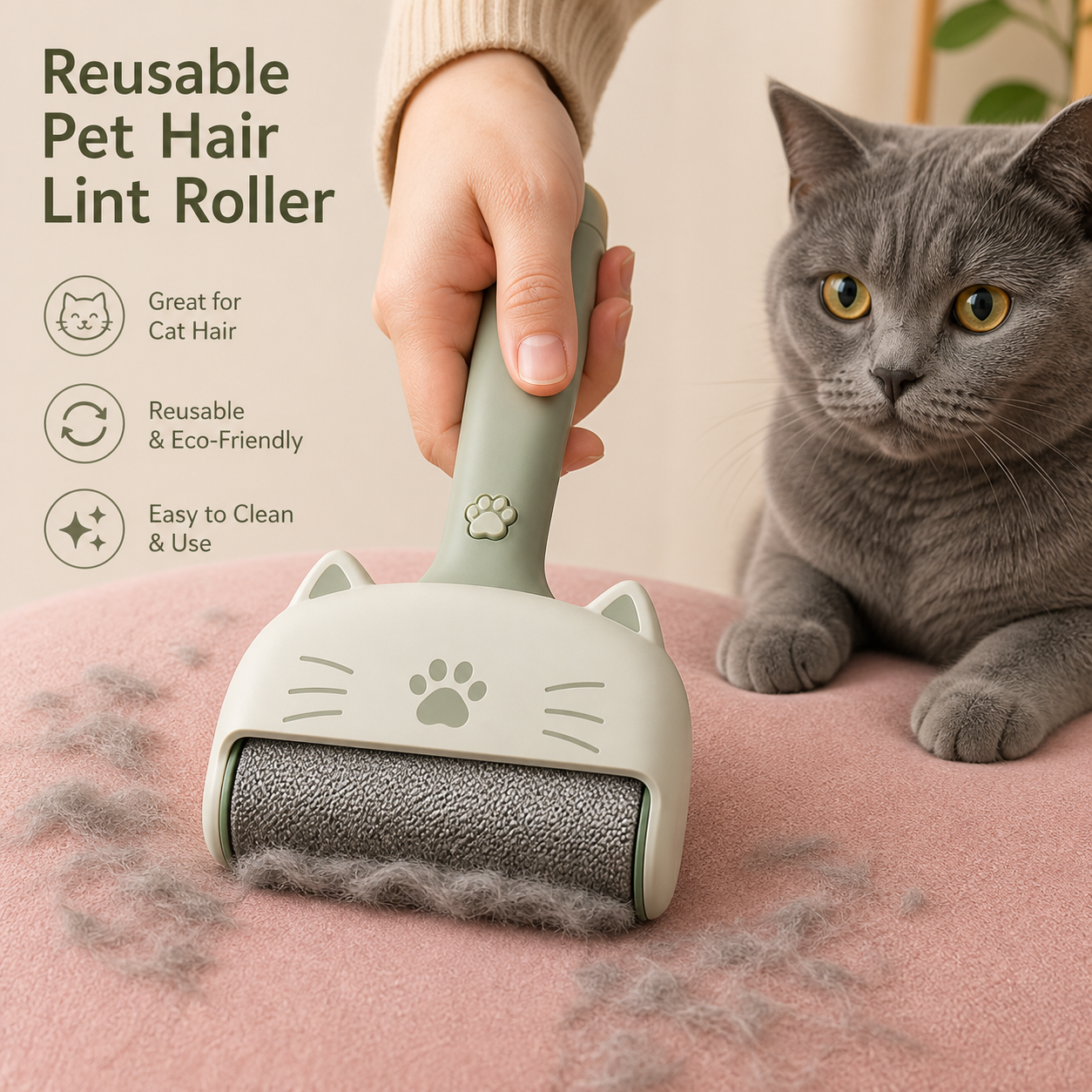 Reusable Pet Hair Lint Roller