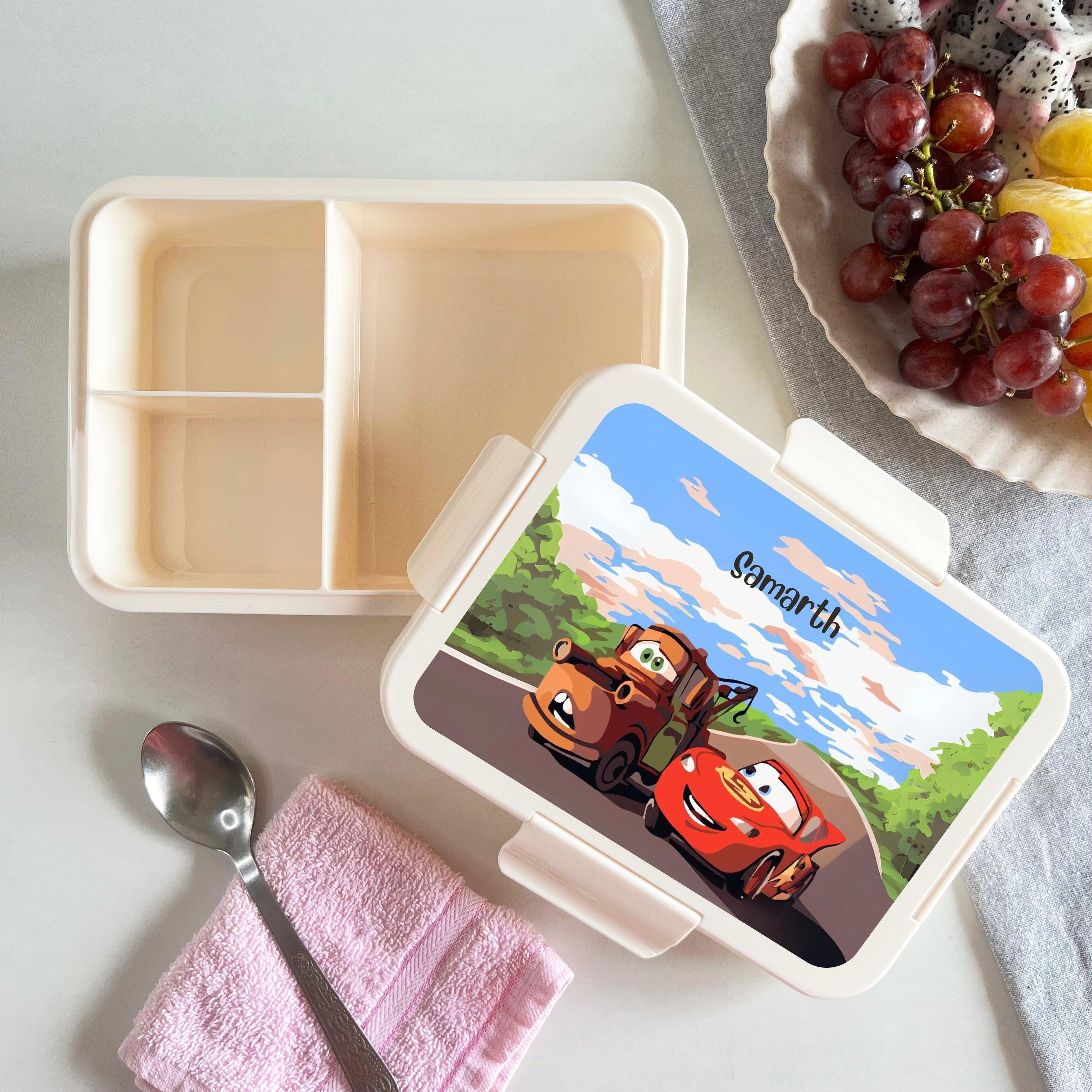 Custom Snack Box & Lunch Box for kids - Cars Theme