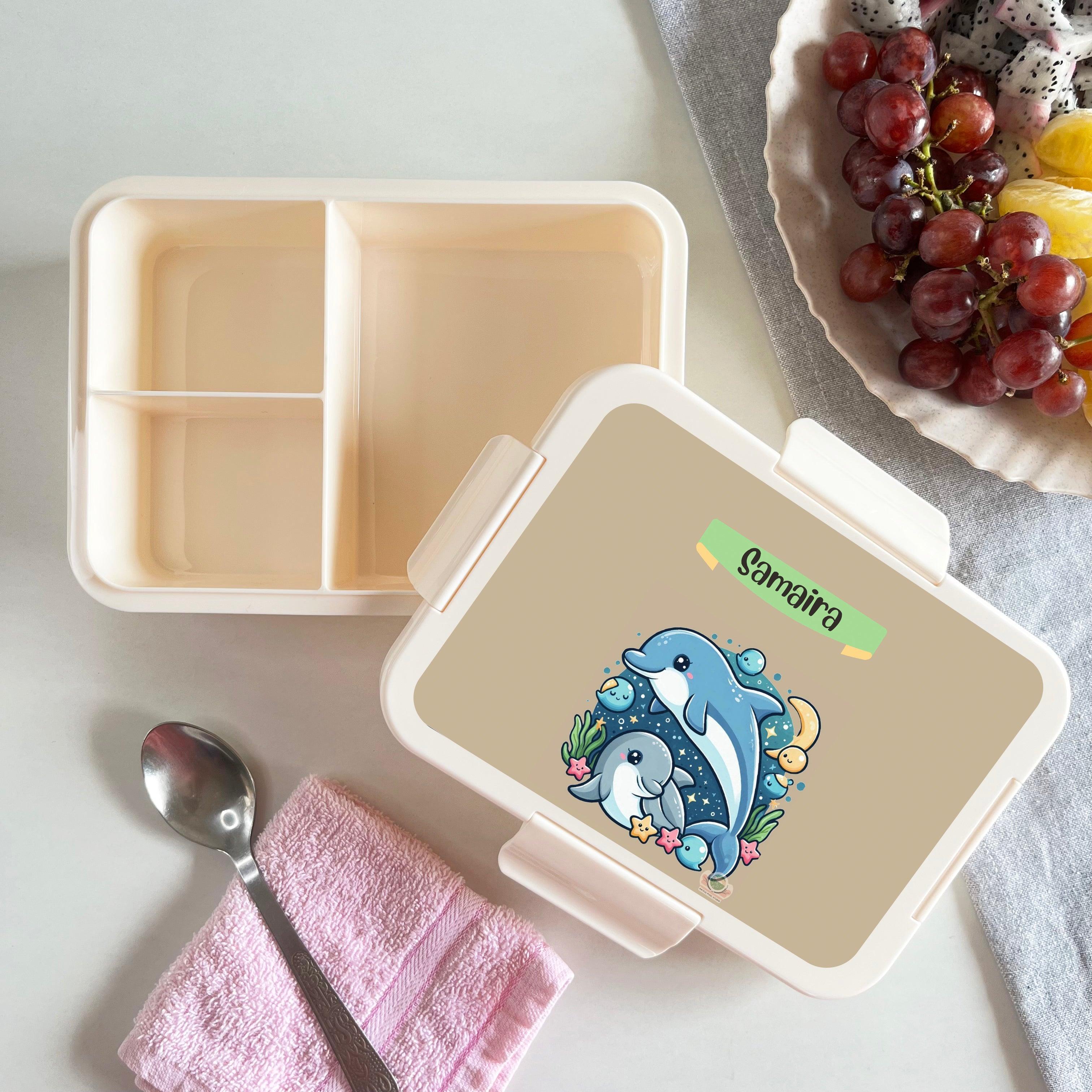 Custom Snack Box & Lunch Box for kids - Dolphin Design