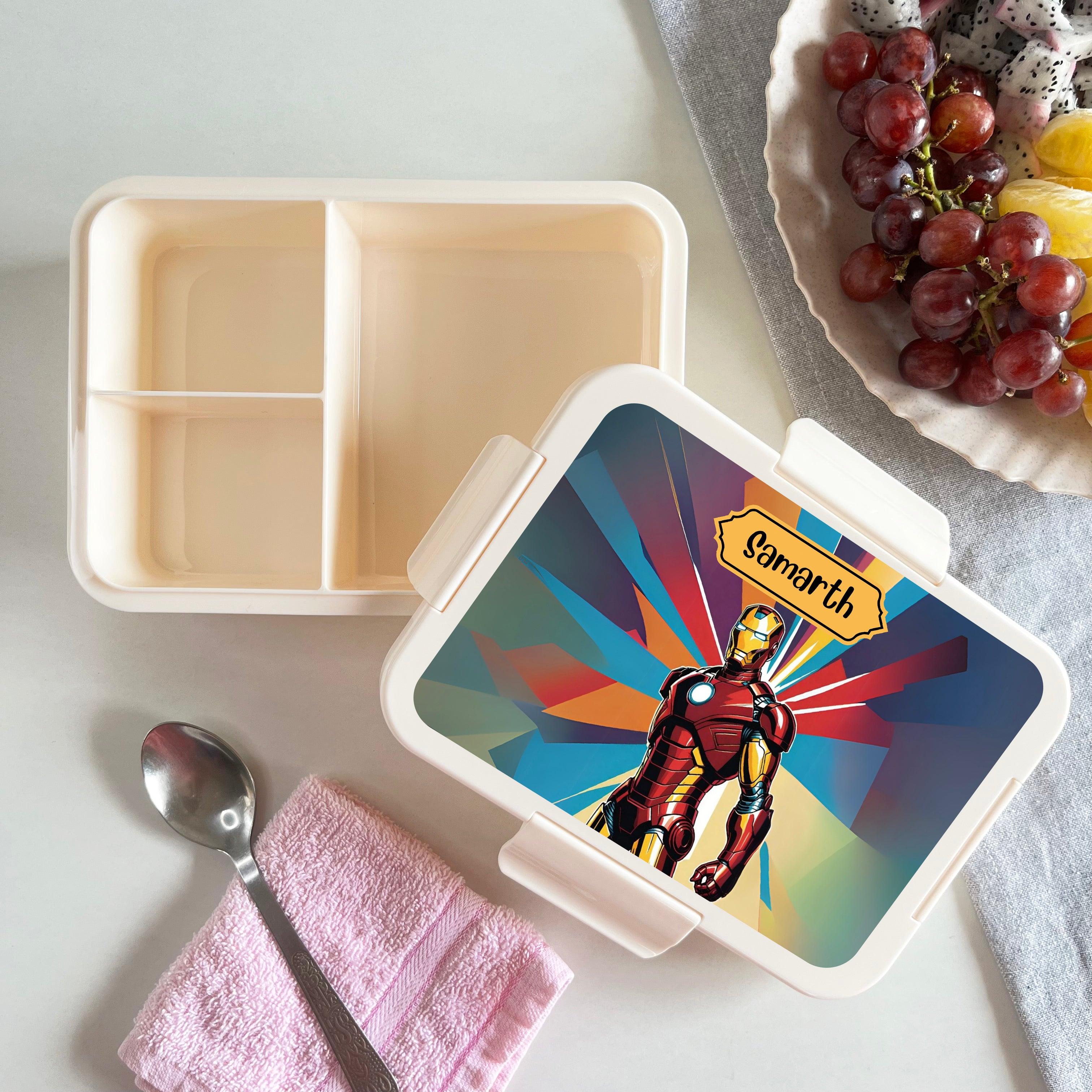 Custom Snack Box & Lunch Box for kids - Iron Man Design