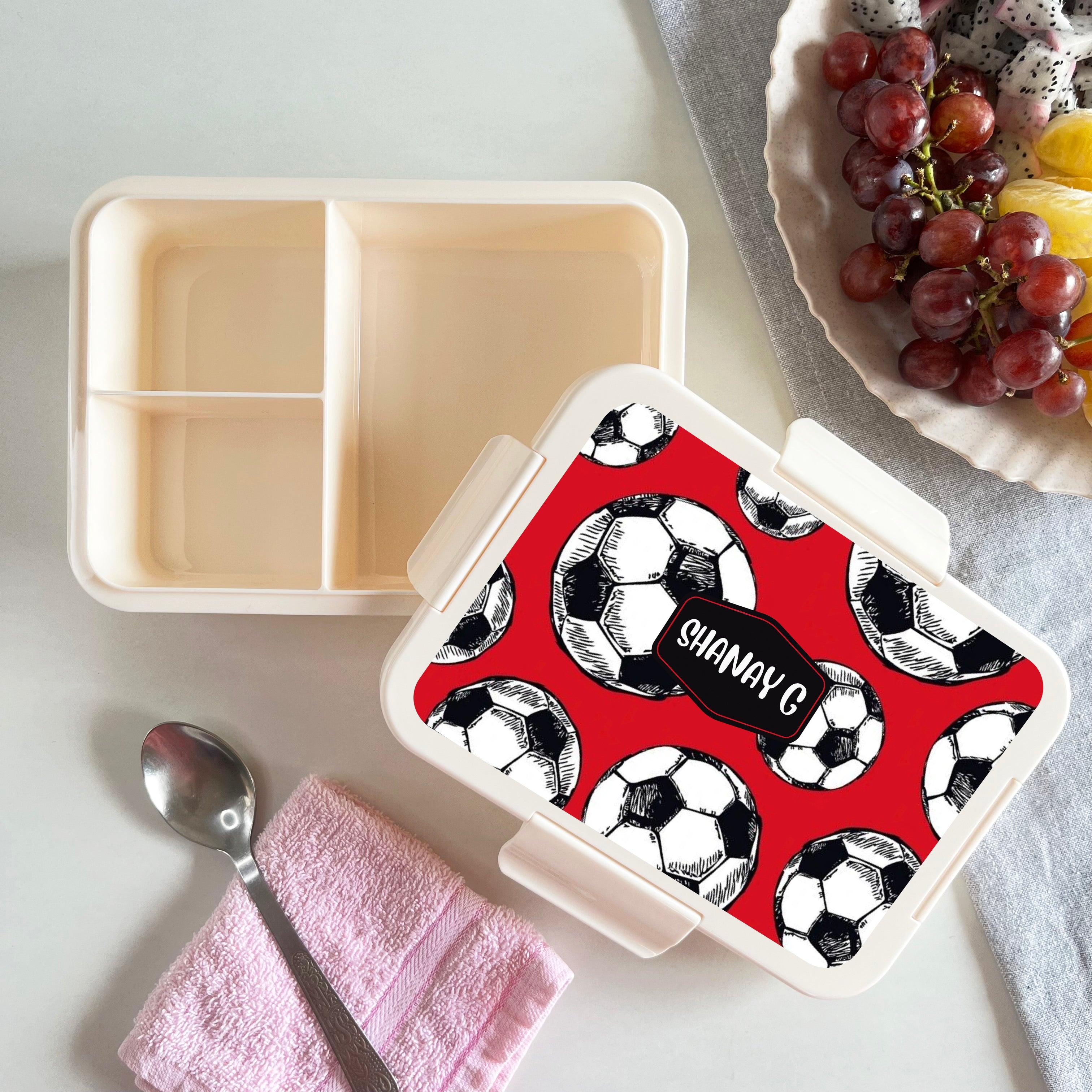Custom Snack Box & Lunch Box for kids - Football Design