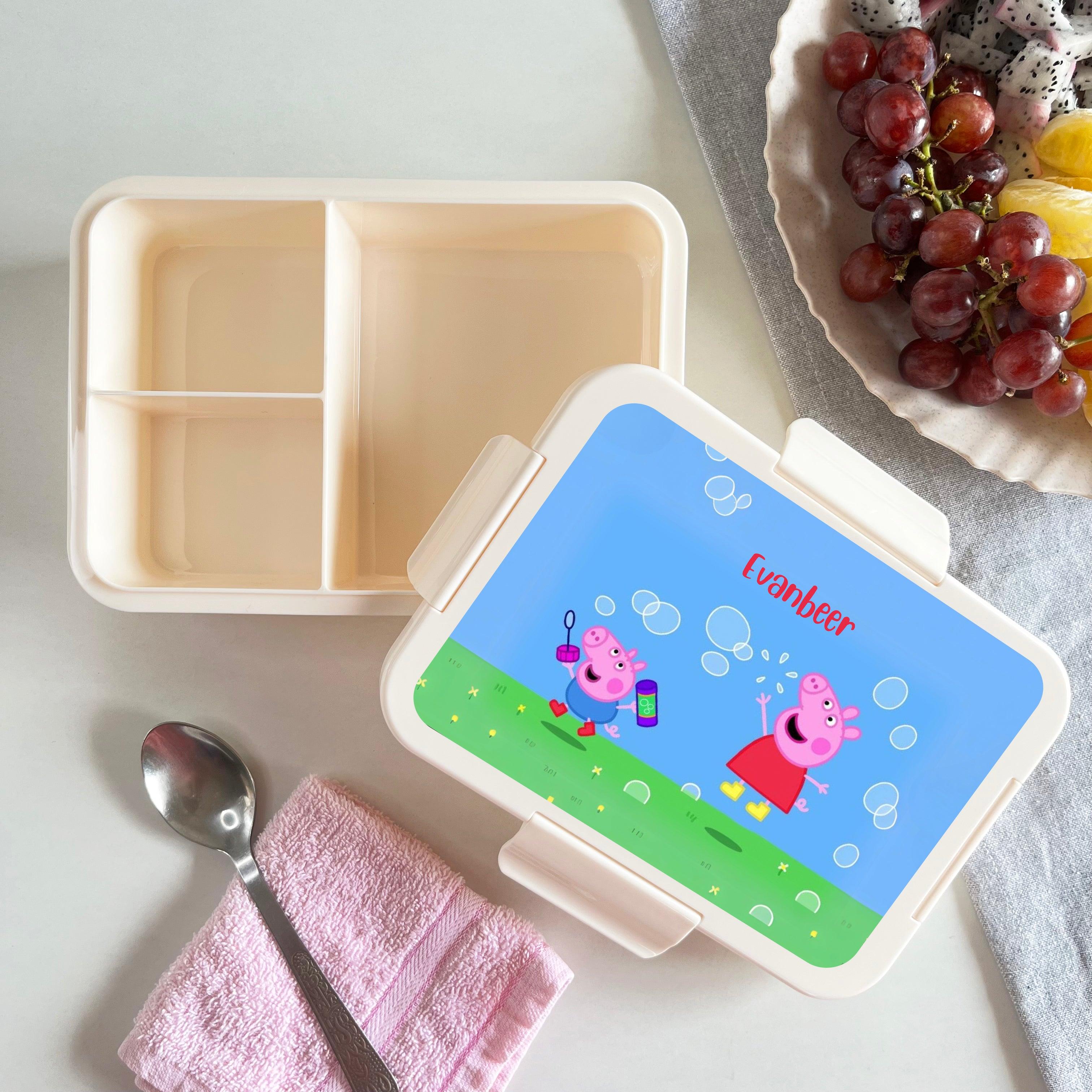 Custom Snack Box & Lunch Box for kids - Peppa Design