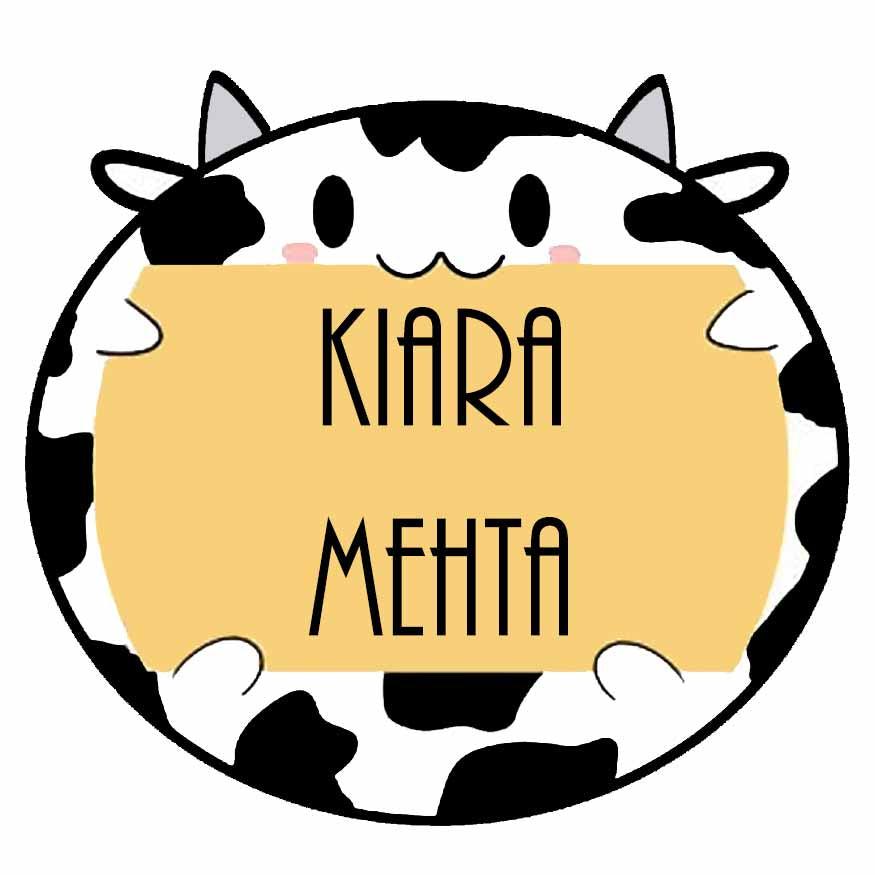 Personalised Waterproof Small Label- Cute Cow Theme Chatterbox Labels