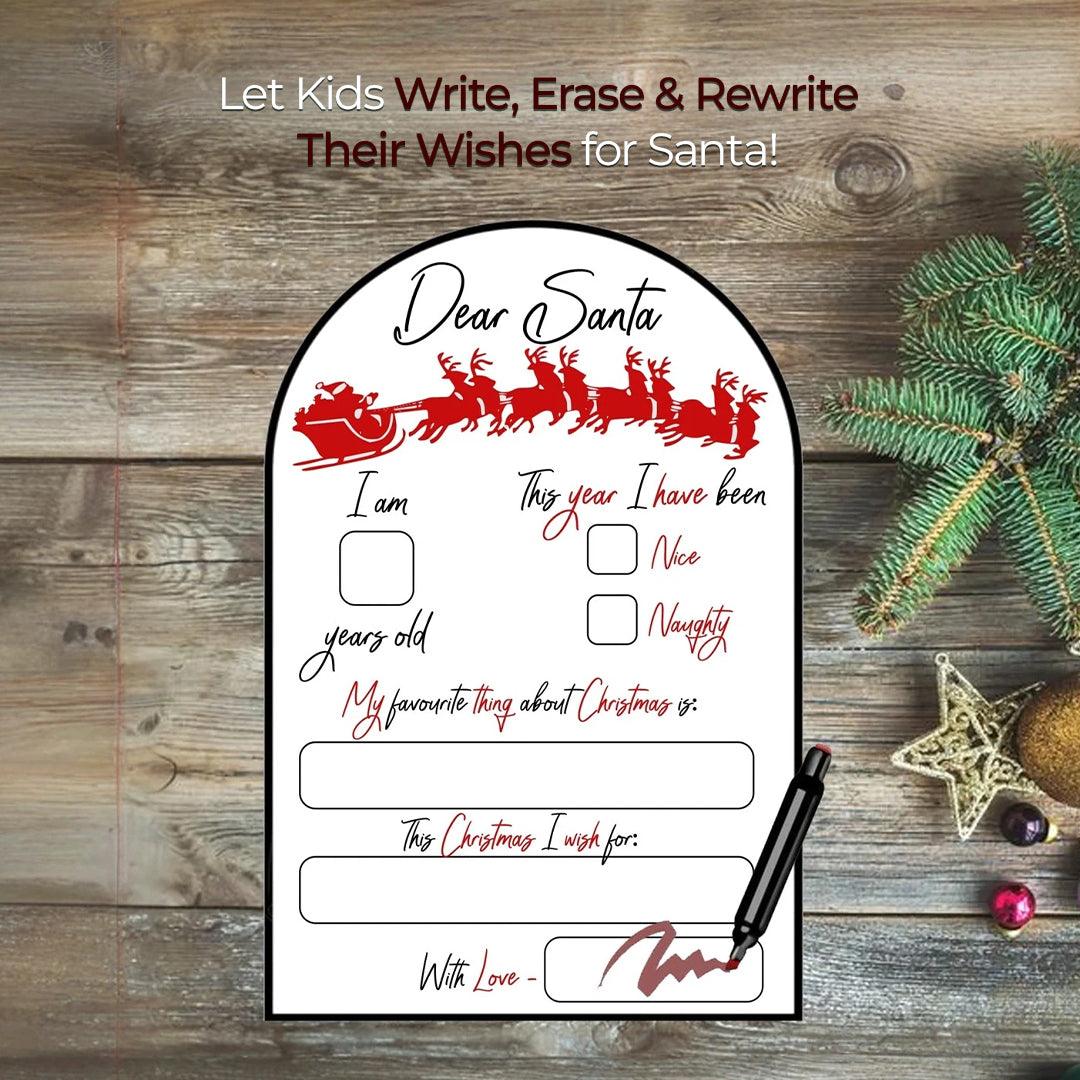 Dear Santa  - Reusable Sign Board Chatterbox Labels