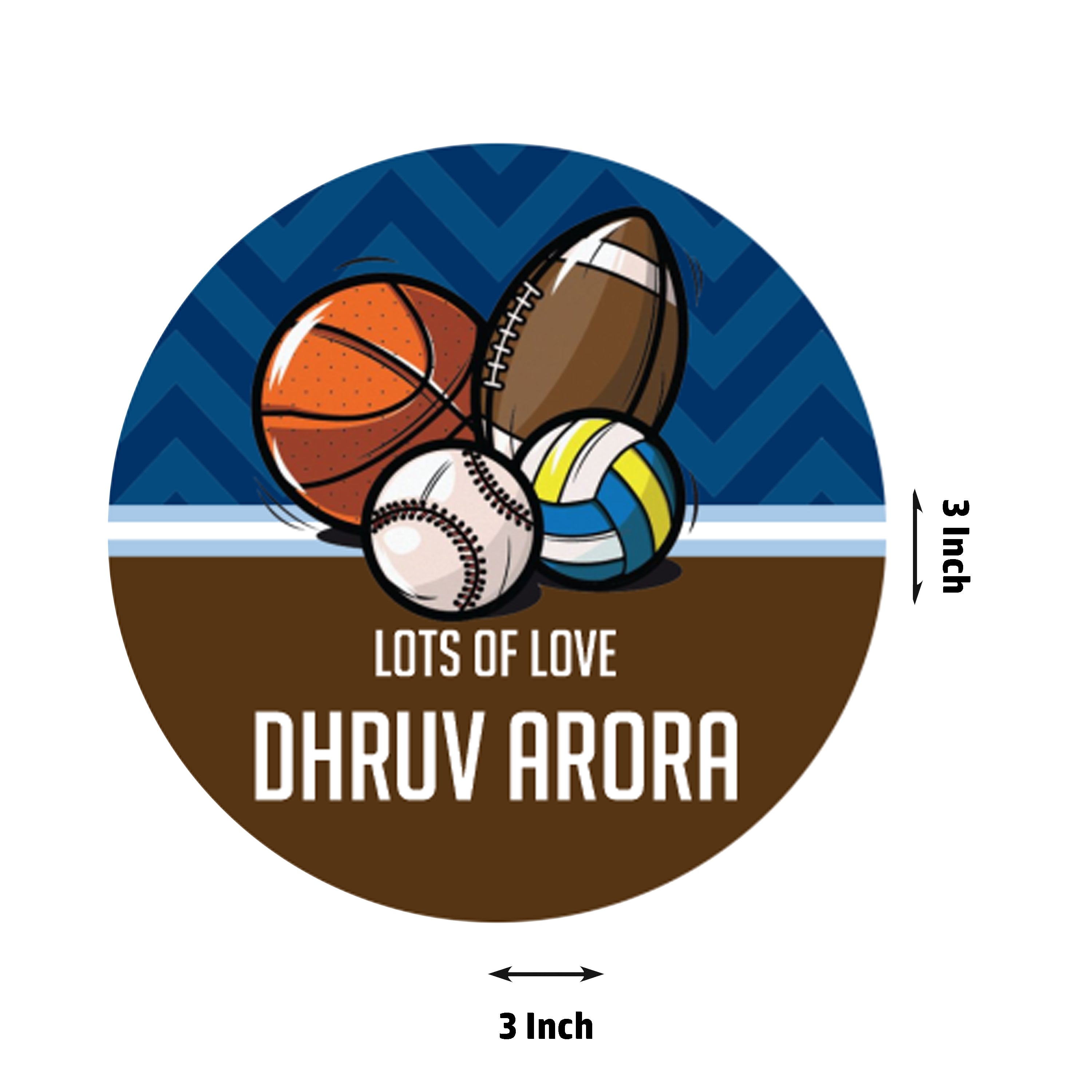 Die-Cut Gift Tags/Gift Labels - Sports Design