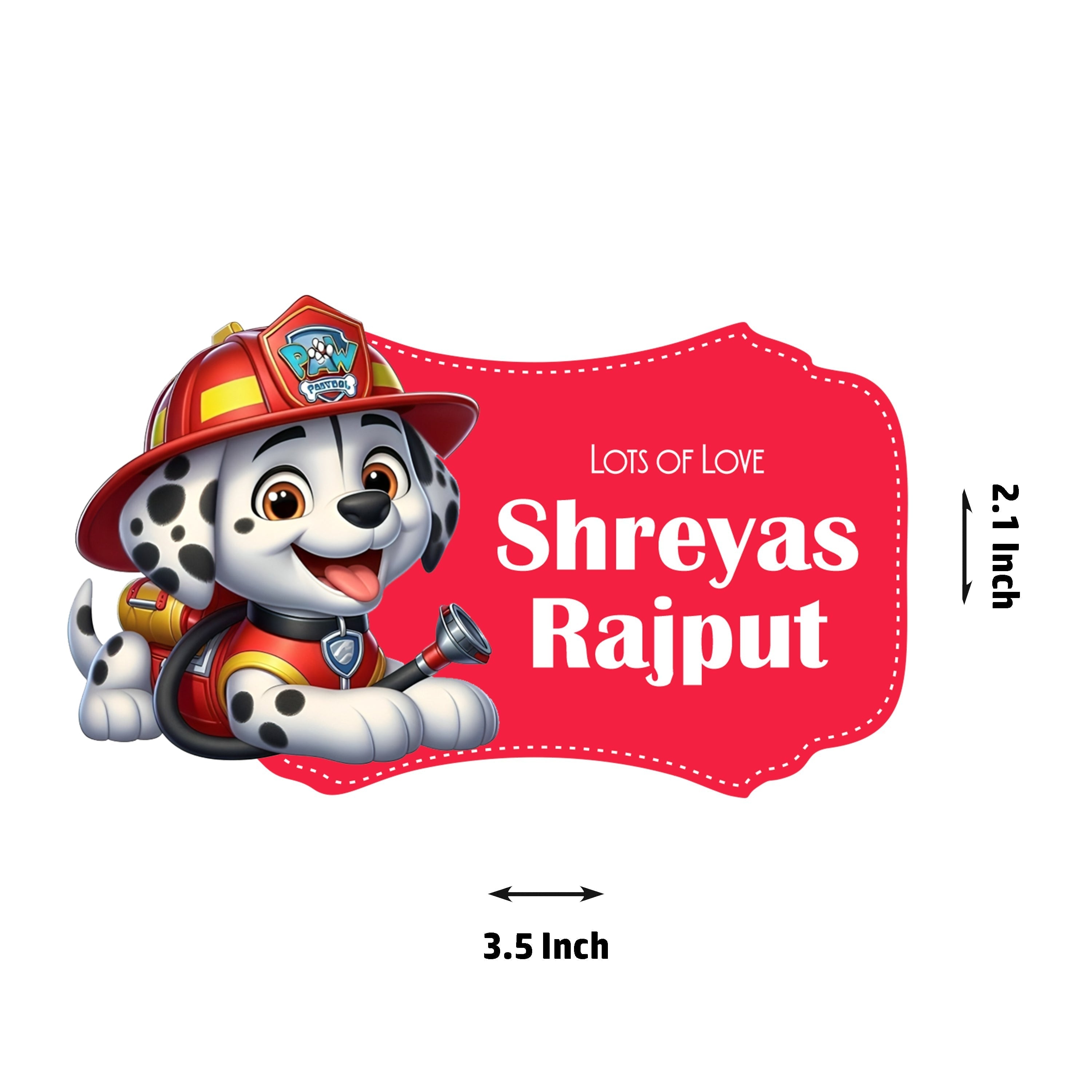 Die-Cut Gift Tags/Gift Labels - Paw Patrol Design