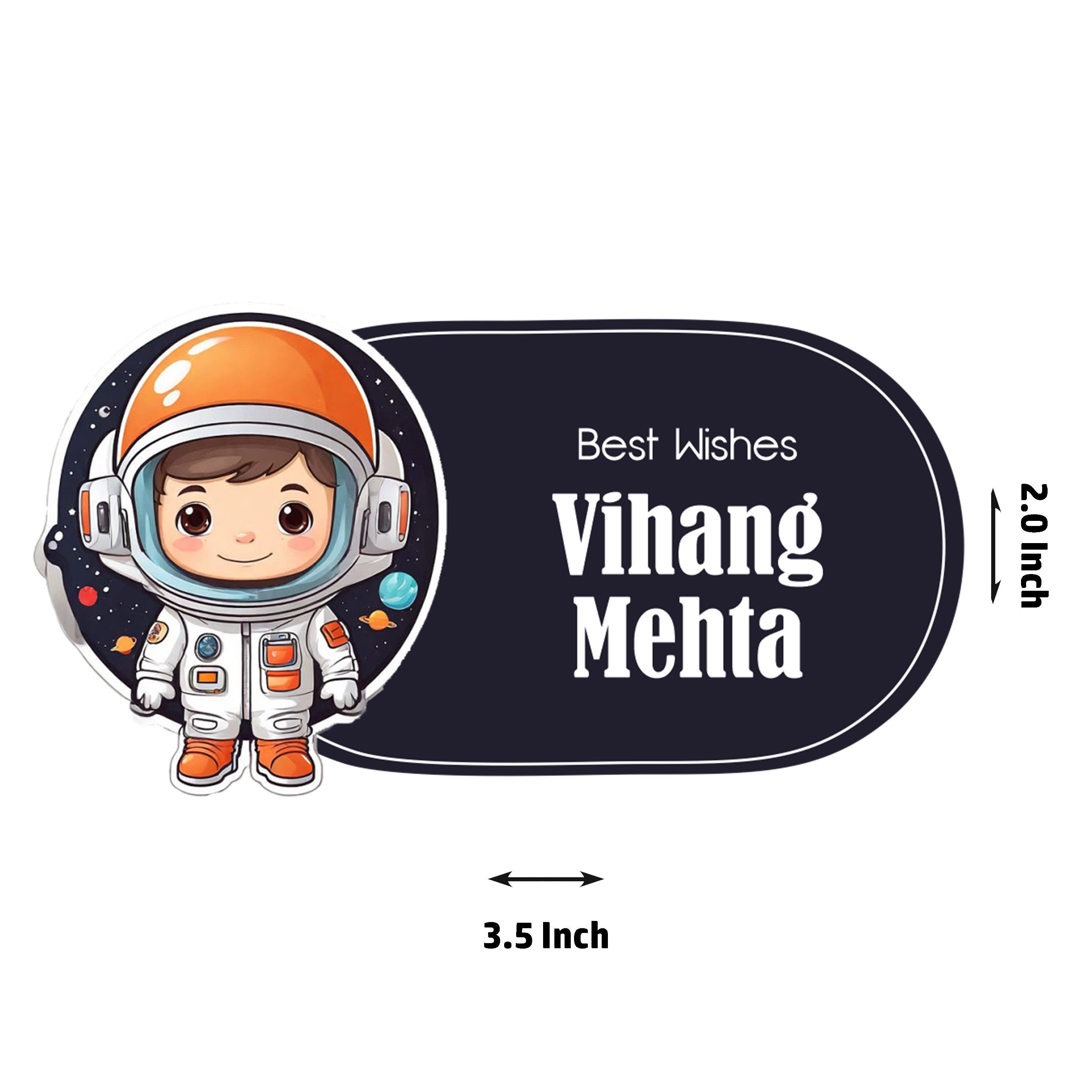 Die-Cut Gift Tags/Gift Labels - Space Boy Design