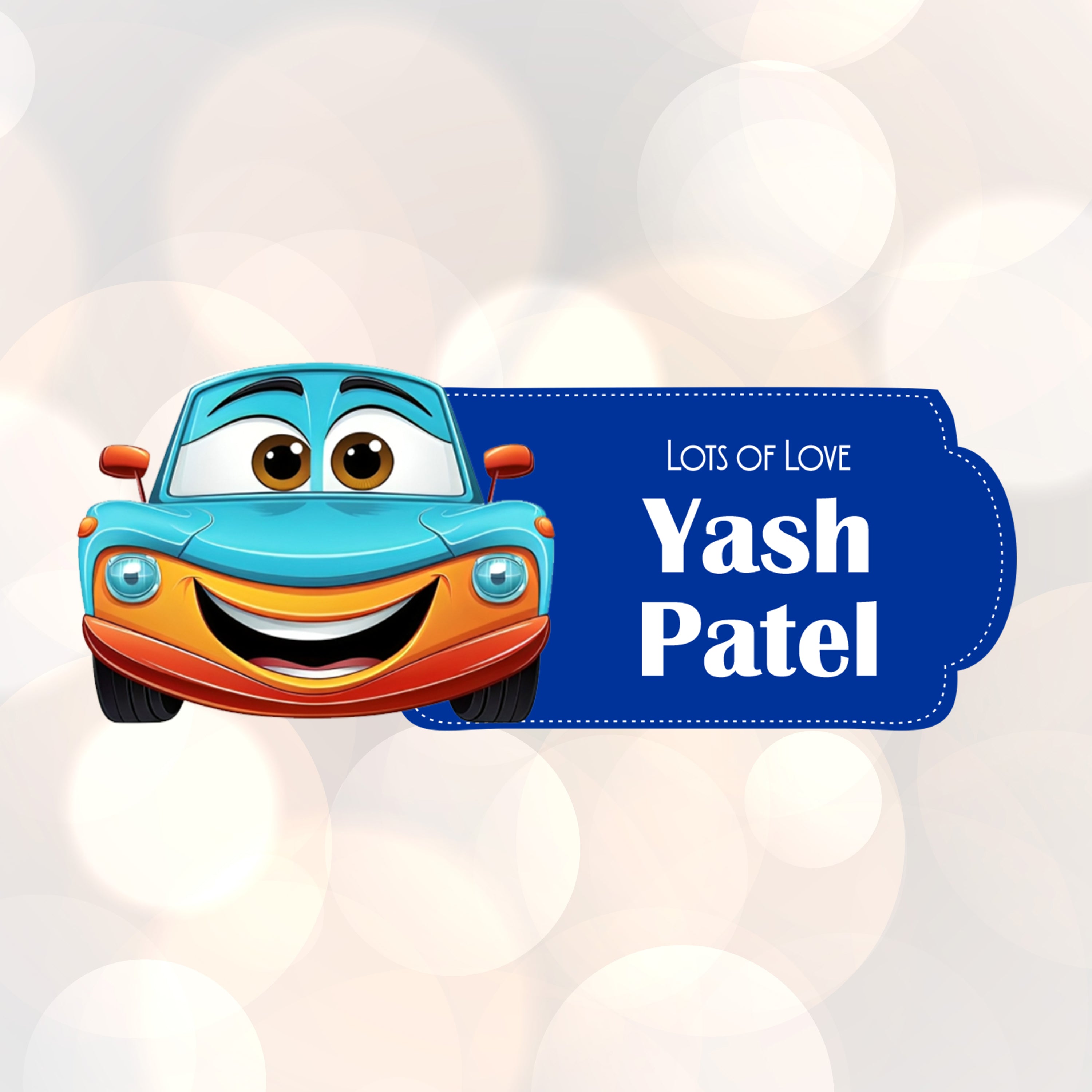 Die-Cut Gift Tags/Gift Labels - Cars Design