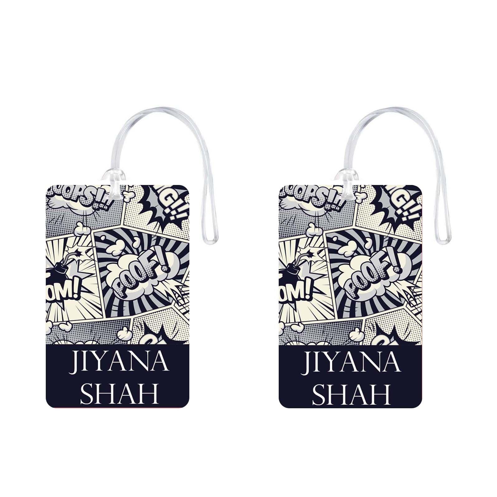 Bag Tags Comic Strip Design - Set of 5 Chatterbox Labels