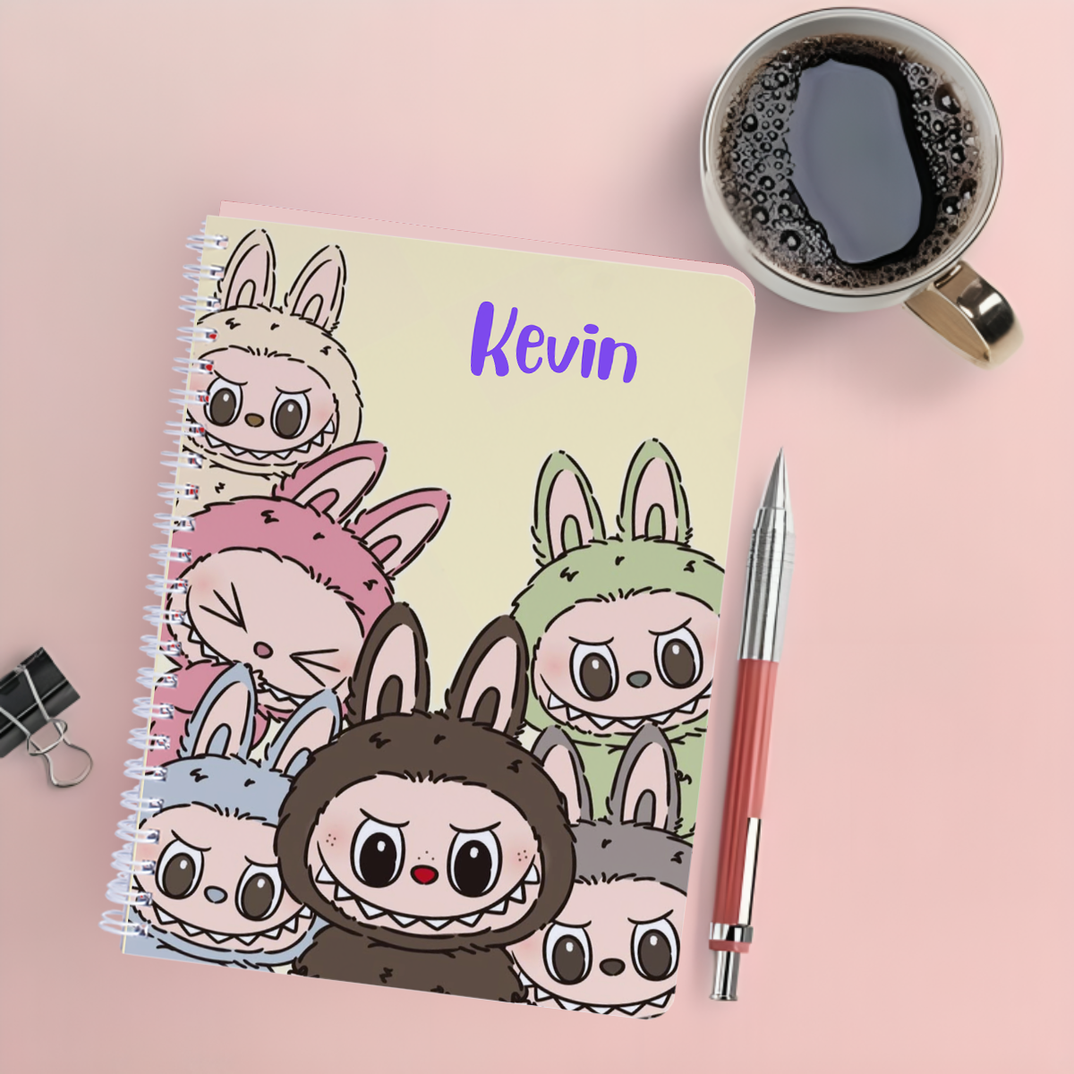 Personalised Notebook - A5 size - Labubu Design