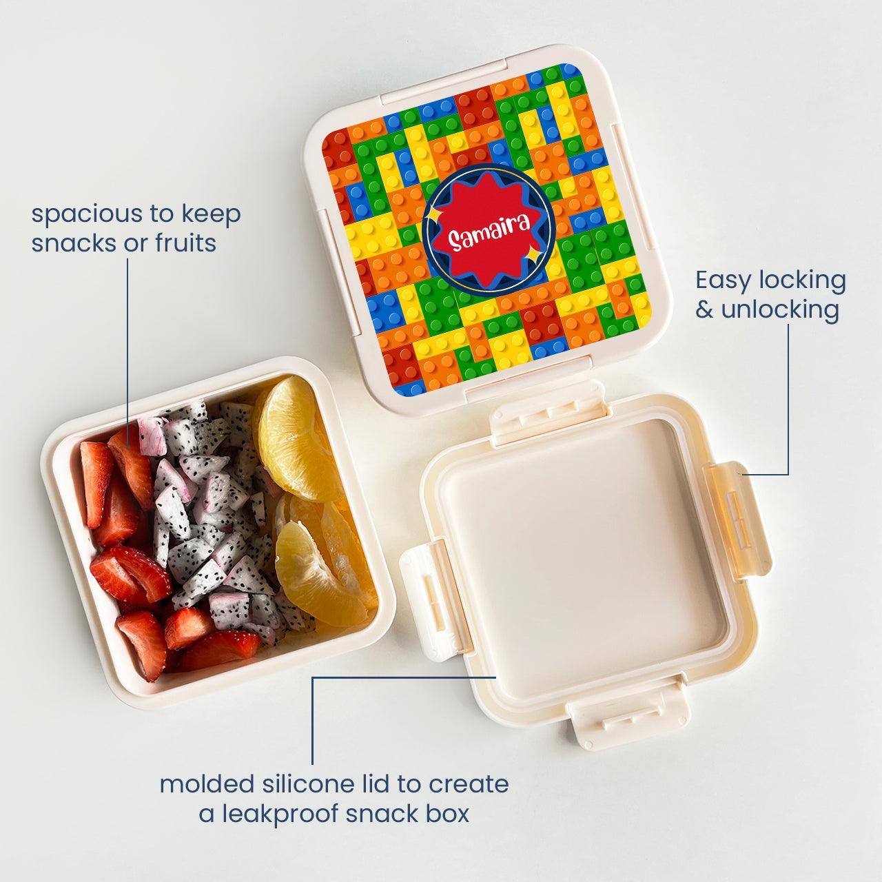 Custom Snack Box & Lunch Box for kids - Lego Design