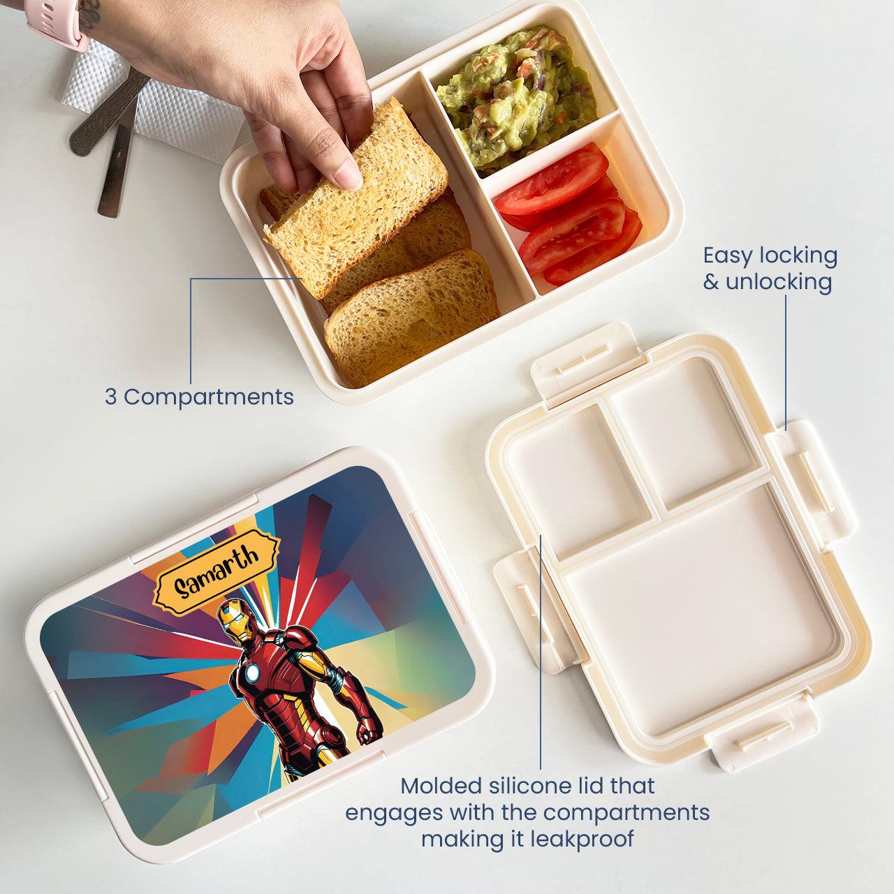 Custom Snack Box & Lunch Box for kids - Iron Man Design