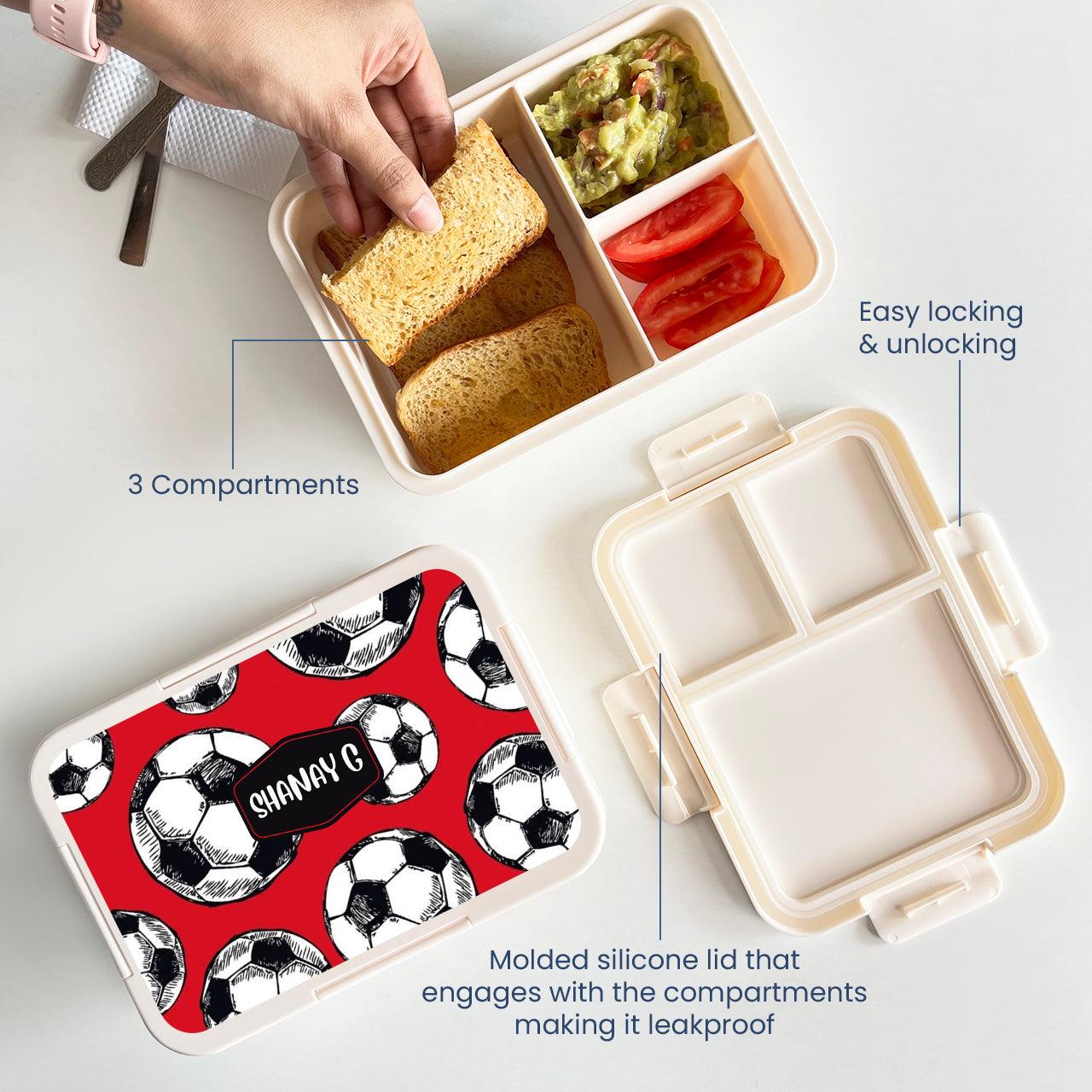 Custom Snack Box & Lunch Box for kids - Football Design