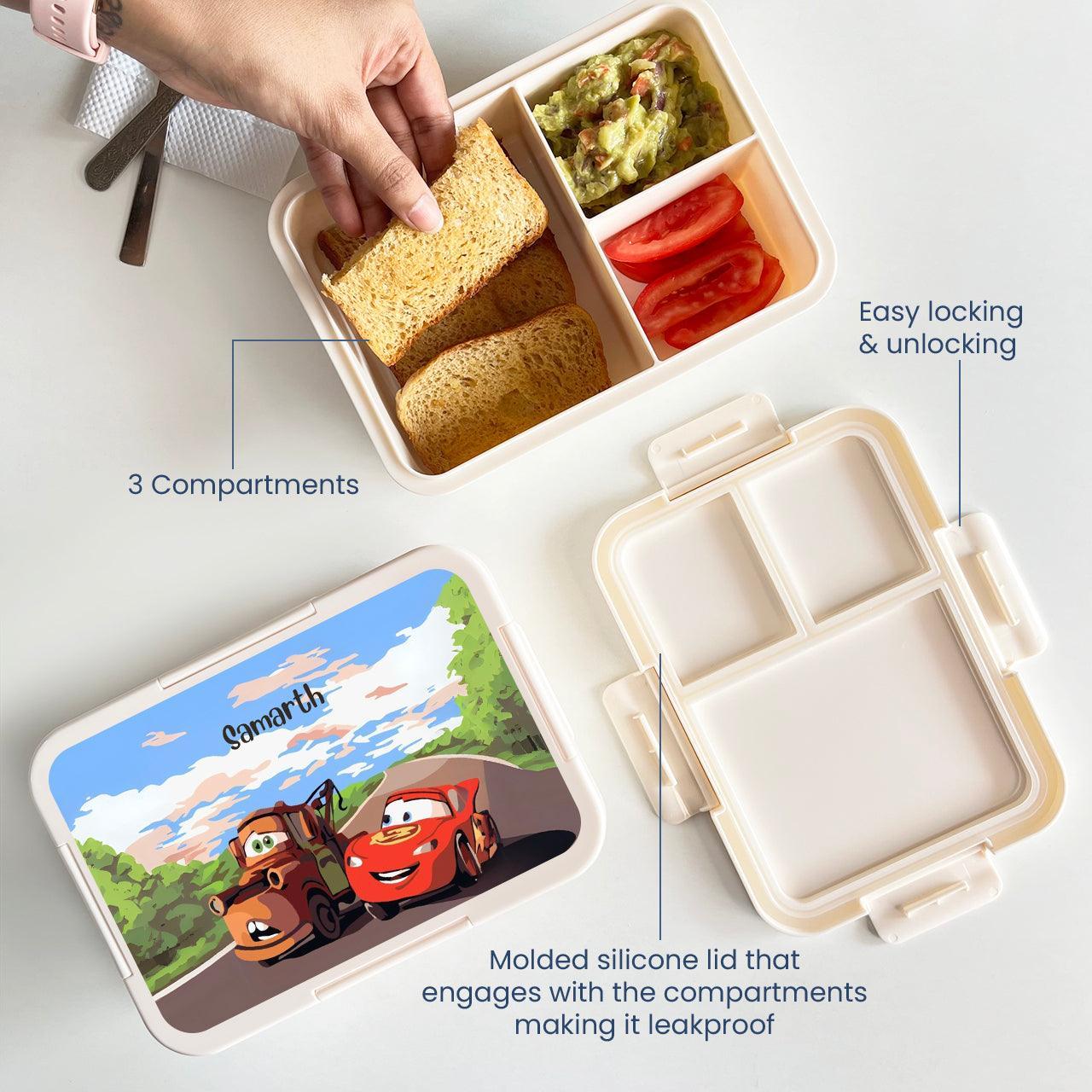 Custom Snack Box & Lunch Box for kids - Cars Theme