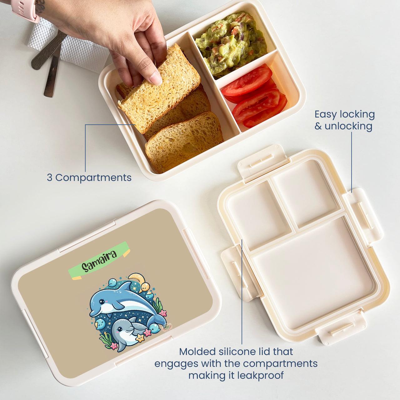 Custom Snack Box & Lunch Box for kids - Dolphin Design