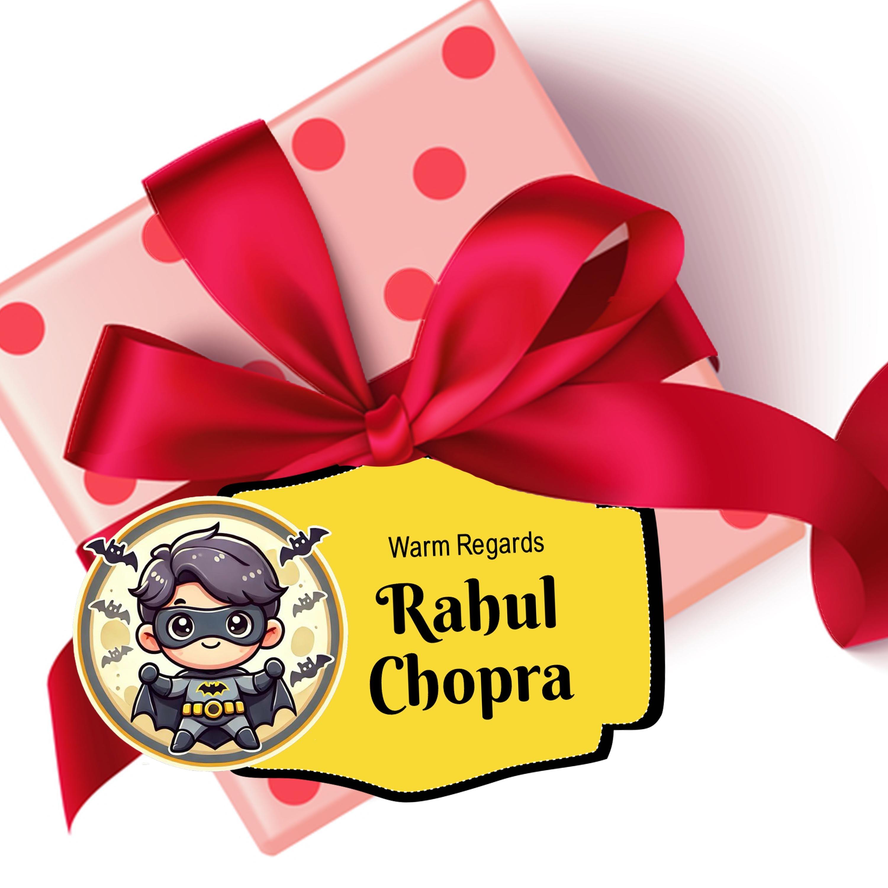 Die-Cut Gift Tags/Gift Labels - Batman Theme