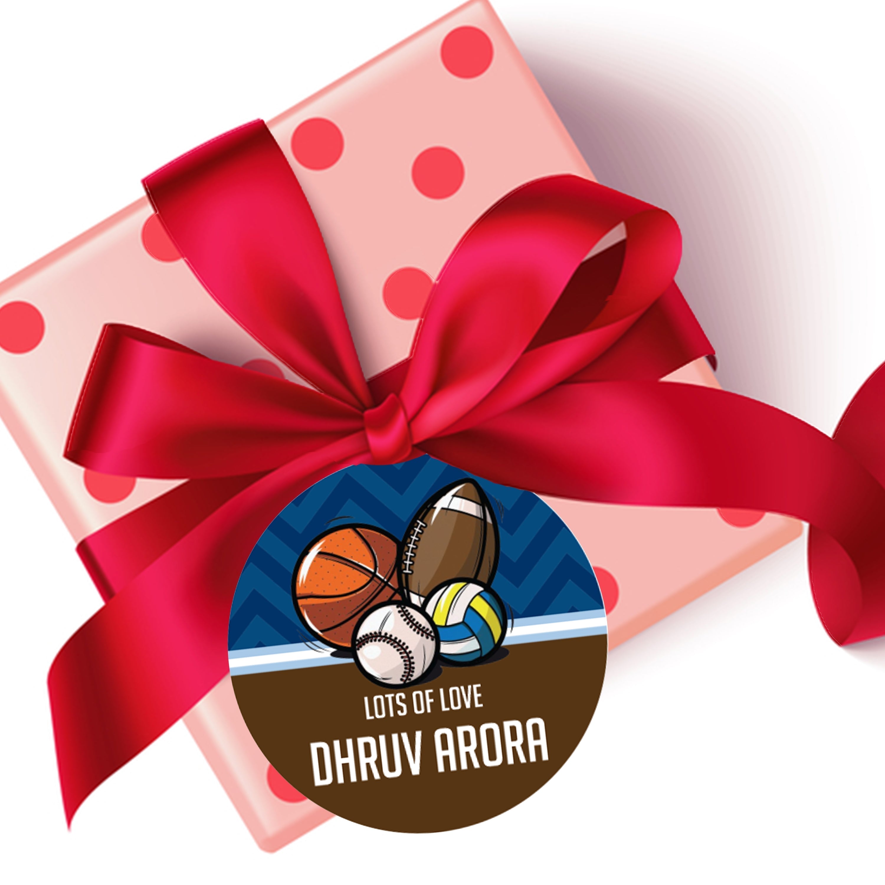 Die-Cut Gift Tags/Gift Labels - Sports Design