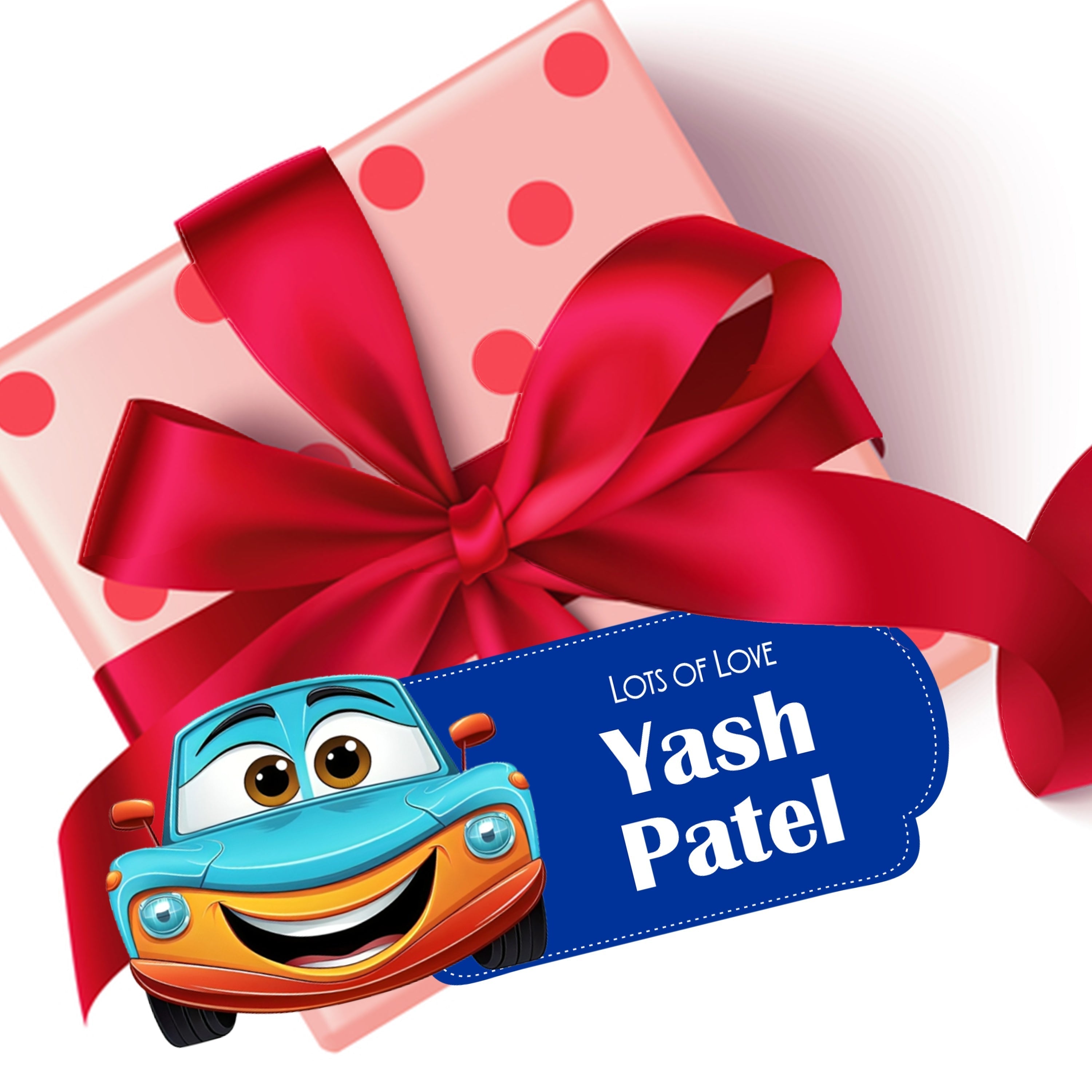Die-Cut Gift Tags/Gift Labels - Cars Design