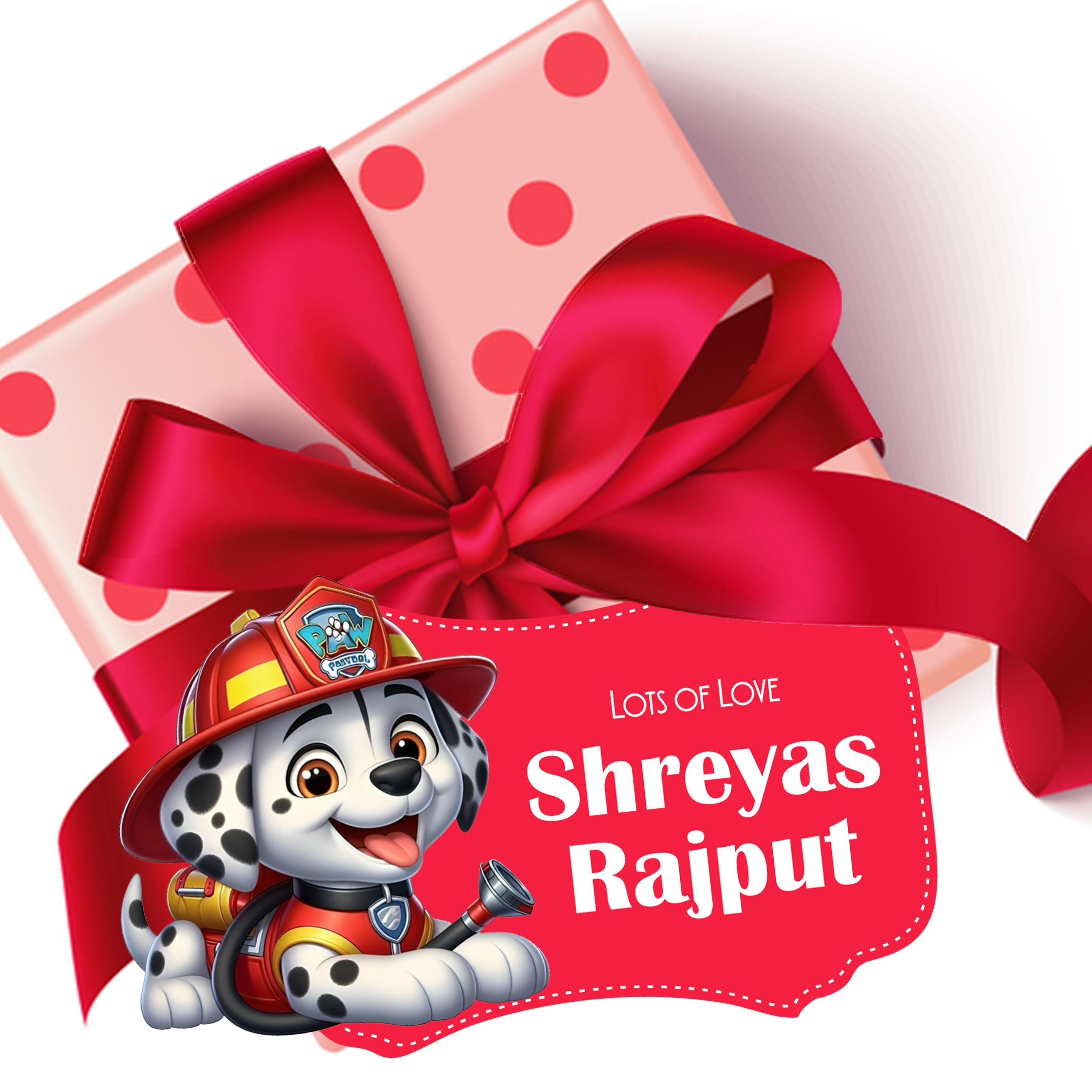 Die-Cut Gift Tags/Gift Labels - Paw Patrol Design