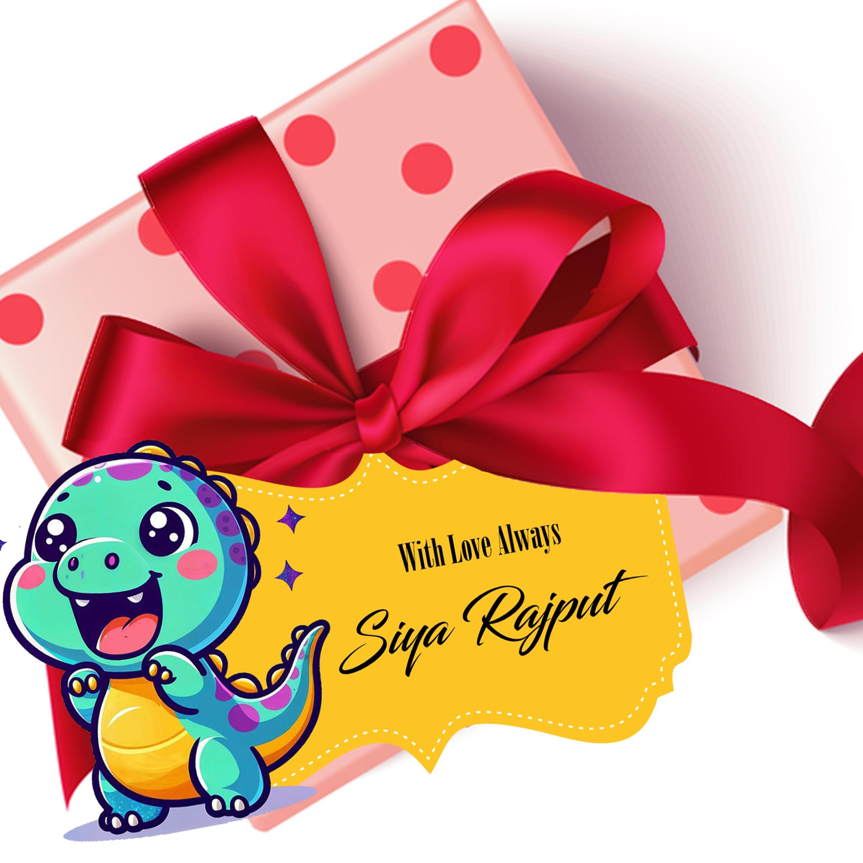 Die-Cut Gift Tags/Gift Labels - Dino Design