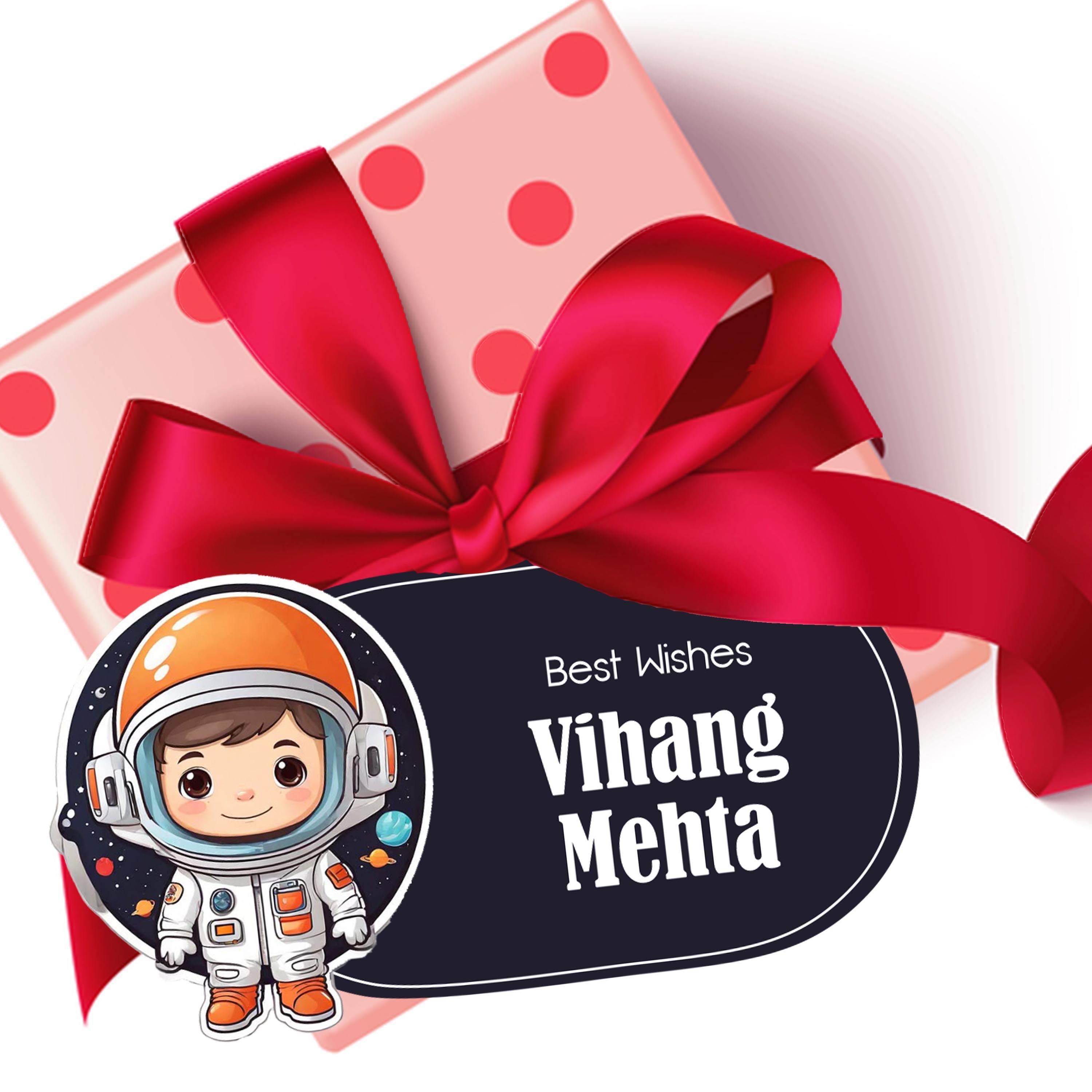 Die-Cut Gift Tags/Gift Labels - Space Boy Design