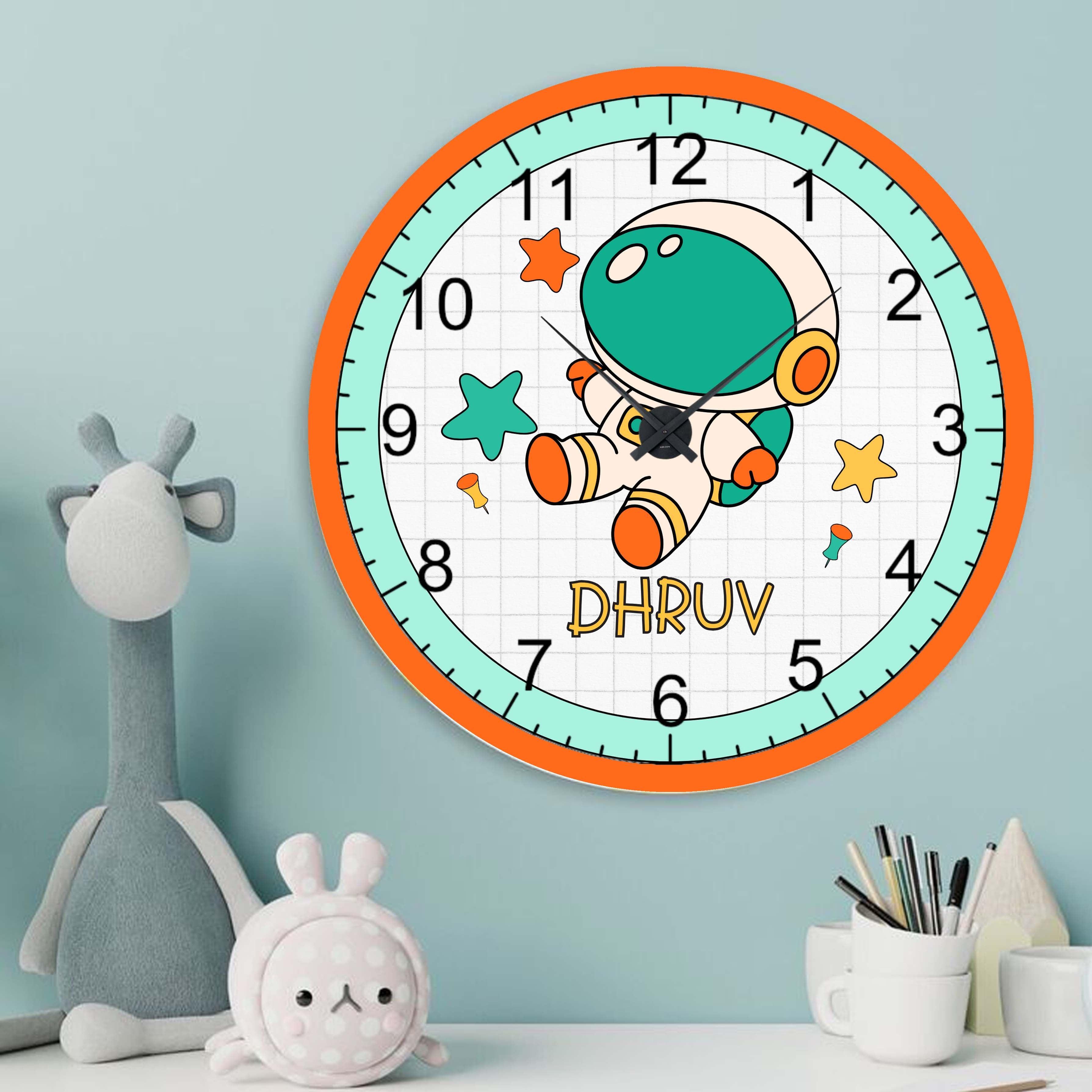 Personalised Acrylic Wall Clock - Explorer Time