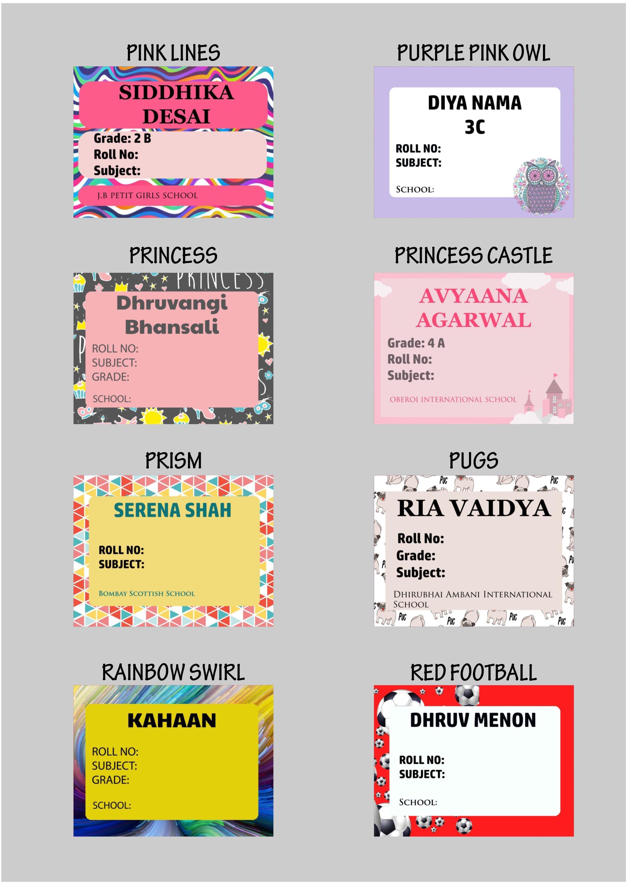 Personalised Book Labels & Stickers - Set of 20 Chatterbox Labels