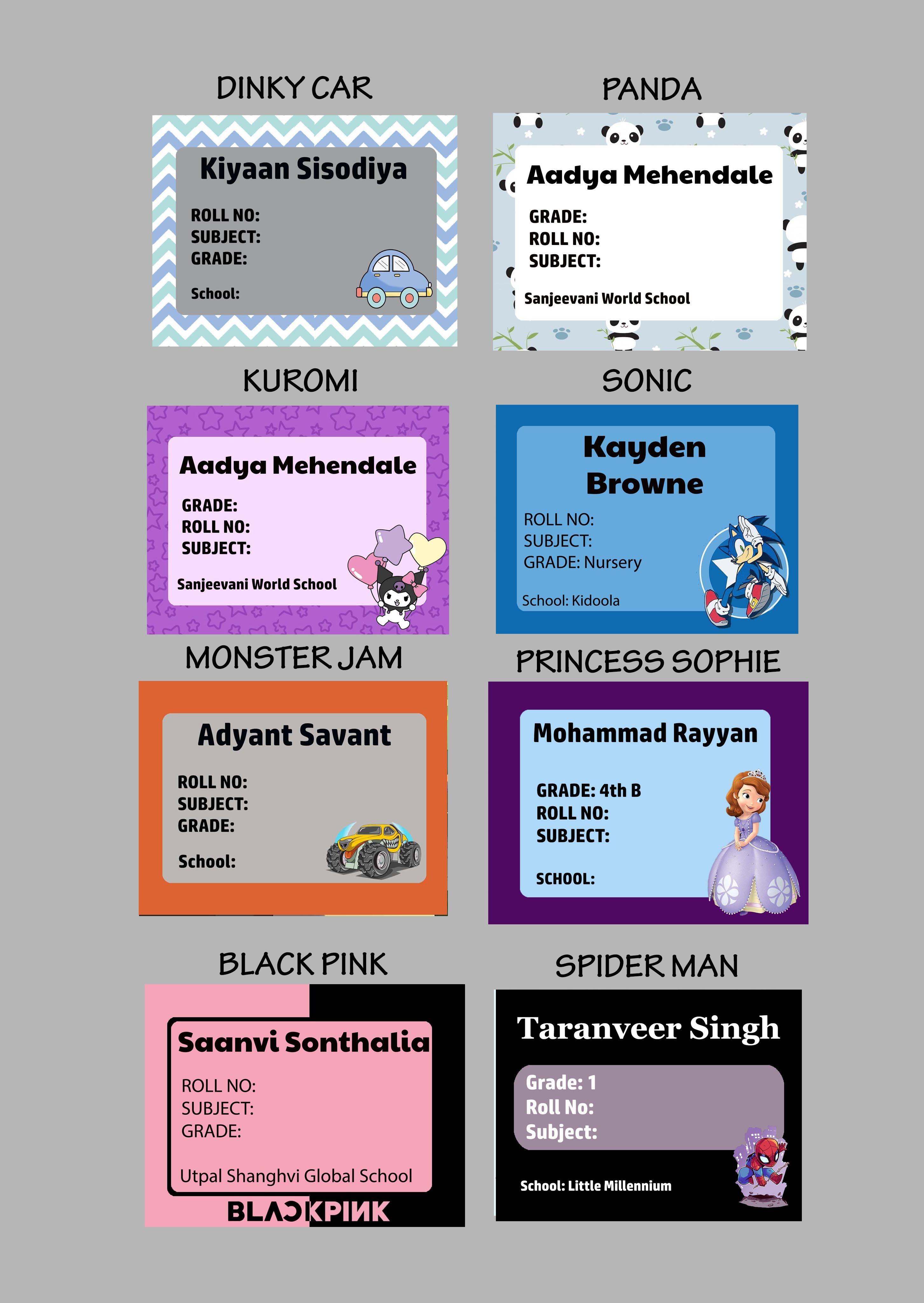 Book Labels & Stickers - Set of 20