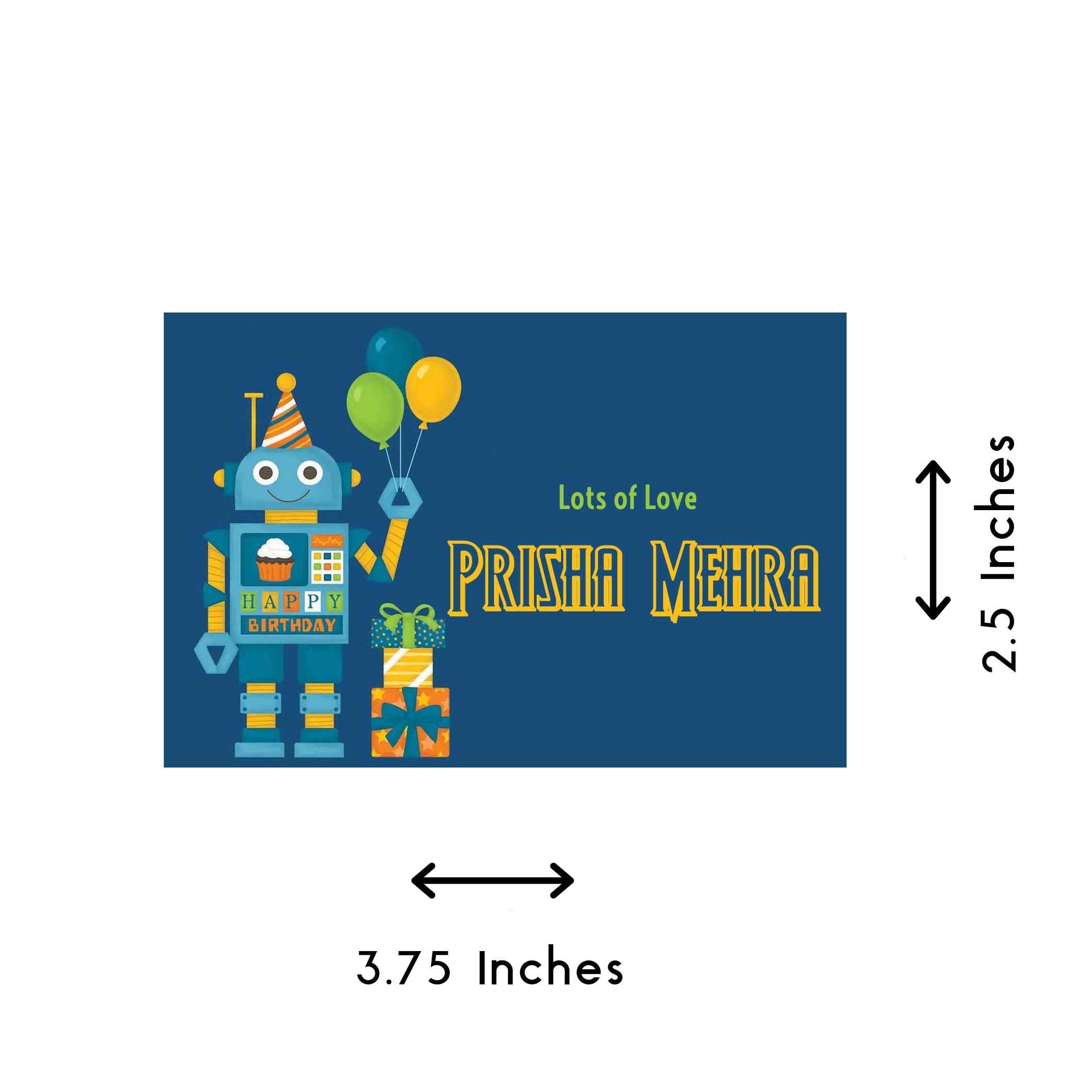 Gift tag Balloon Bot- Set of 10 Chatterbox Labels