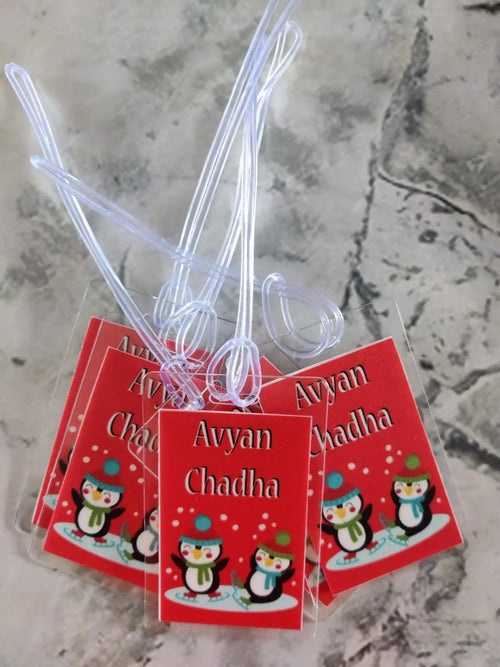 Bag Tags Penguin Design - Set of 5 Chatterbox Labels
