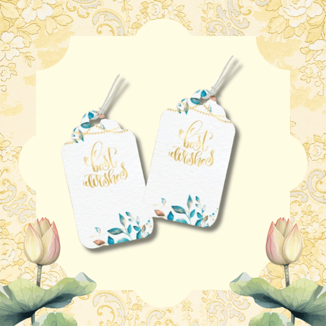Luxe Personalized Gift Tags -Blue Splendour