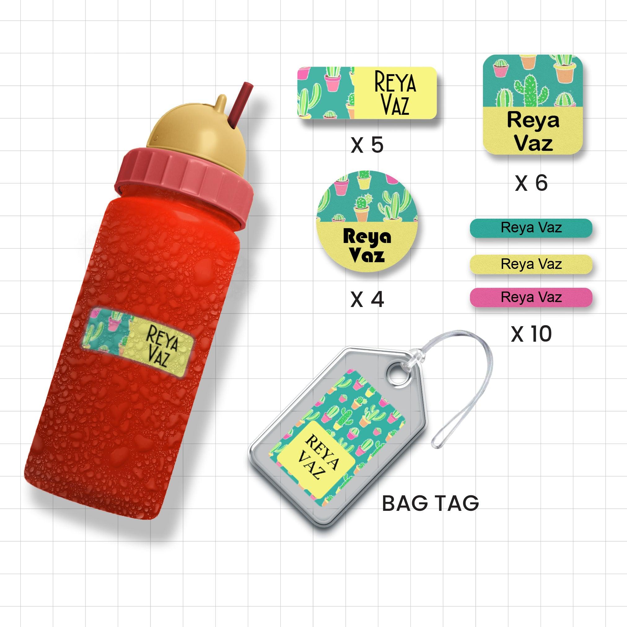 Assorted Shapes Waterproof Labels - Cactus Theme Chatterbox Labels