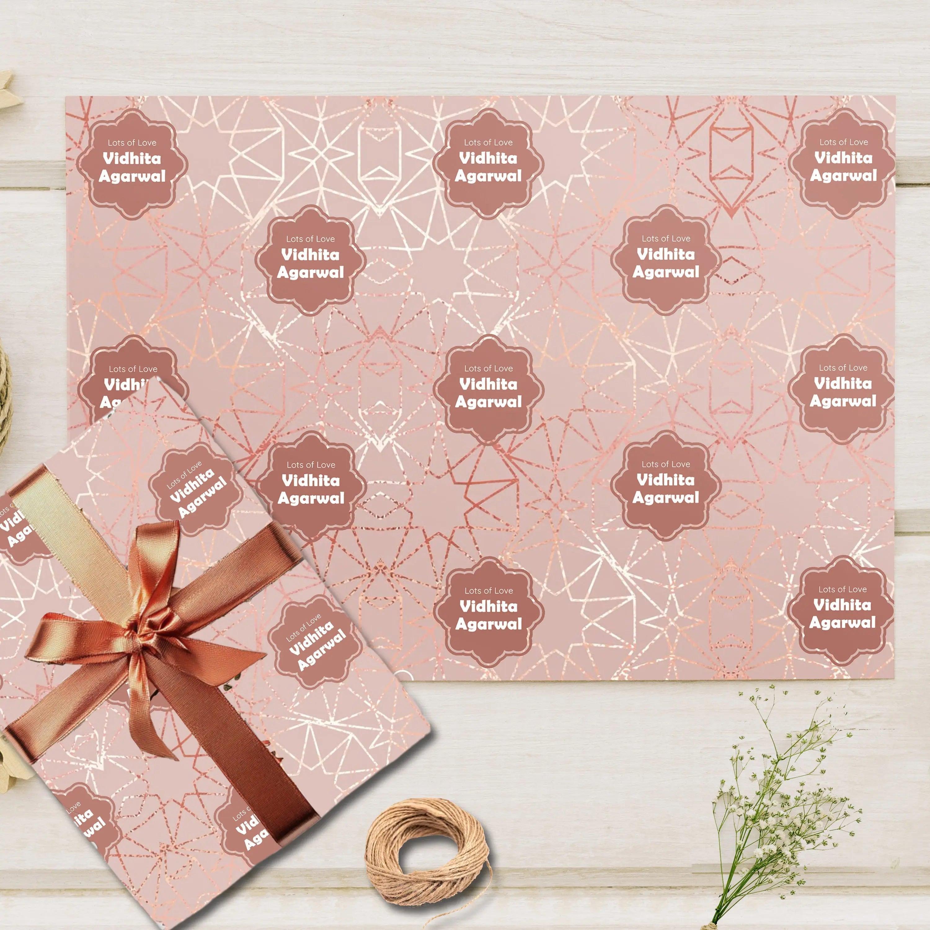 Custom Gift Wrapping Paper - Rose Radiance Design