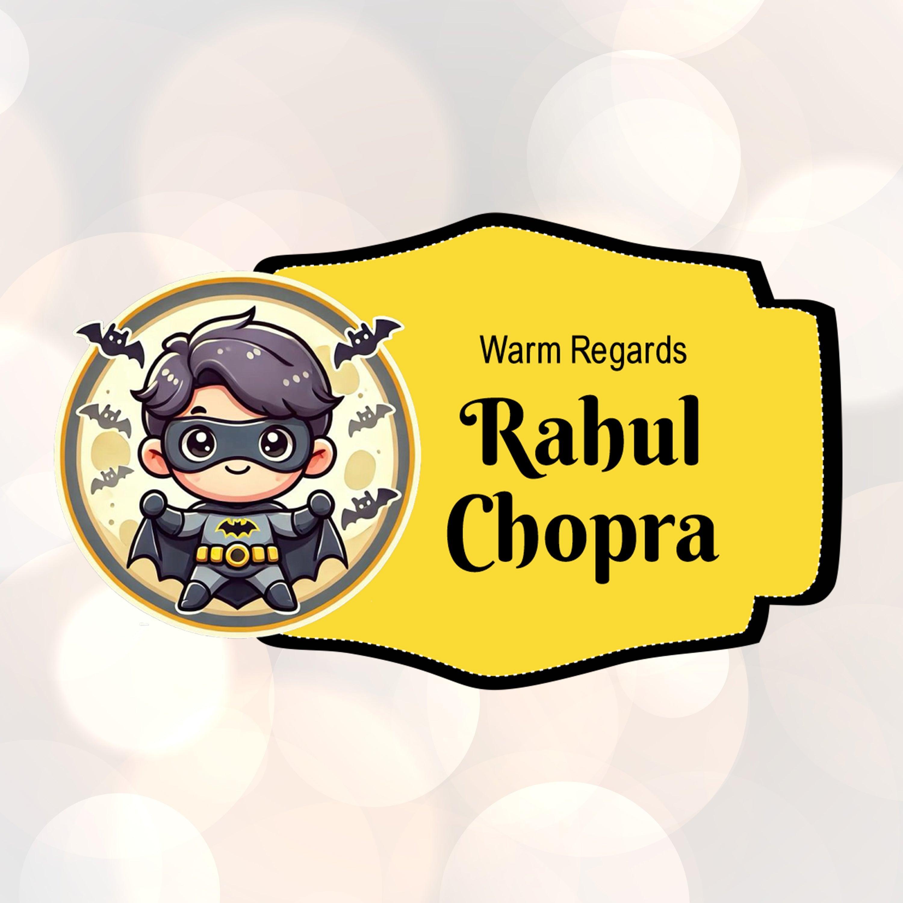 Die-Cut Gift Tags/Gift Labels - Batman Theme