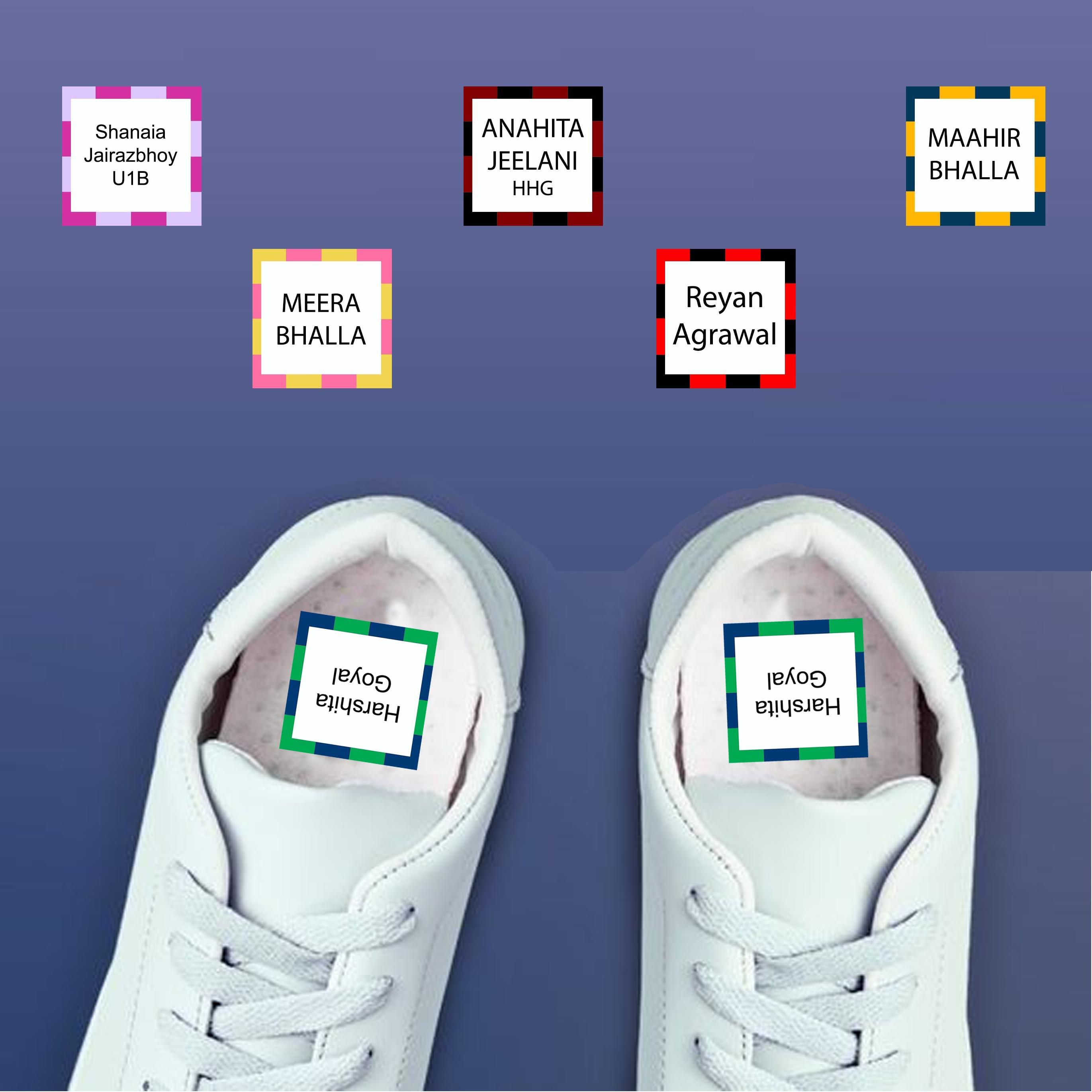 Custom Shoe Labels with samples