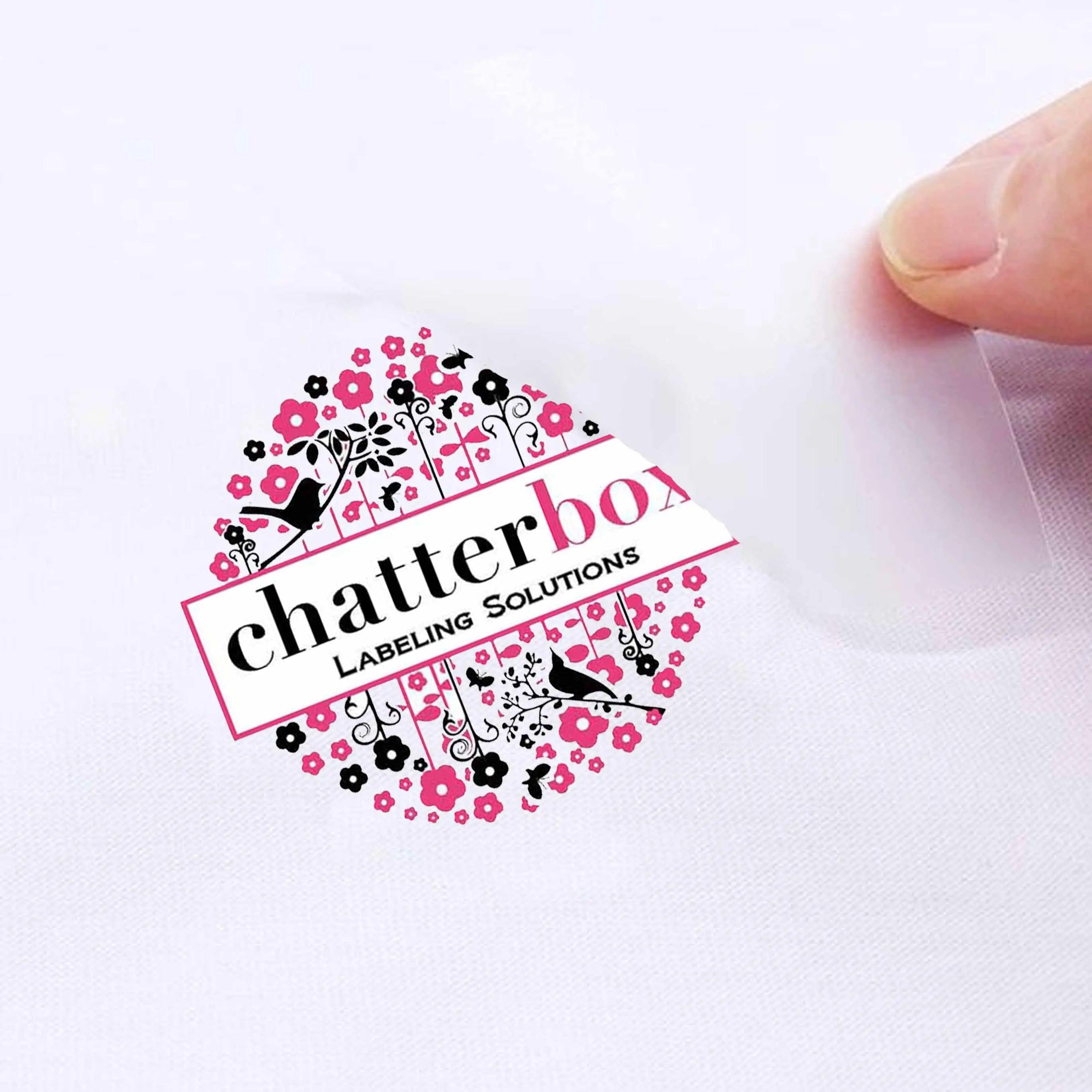Heat Transfer Clothing Labels- Set of 120 Chatterbox Labels